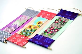 紫陽花　 掛軸 　H100 Amazon.co.jp: 秀〆(Hideshime) 季節の刺繍 秋 十五夜 月見
