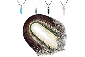 Tudomro Waxed Leather Necklace Cord Bulk