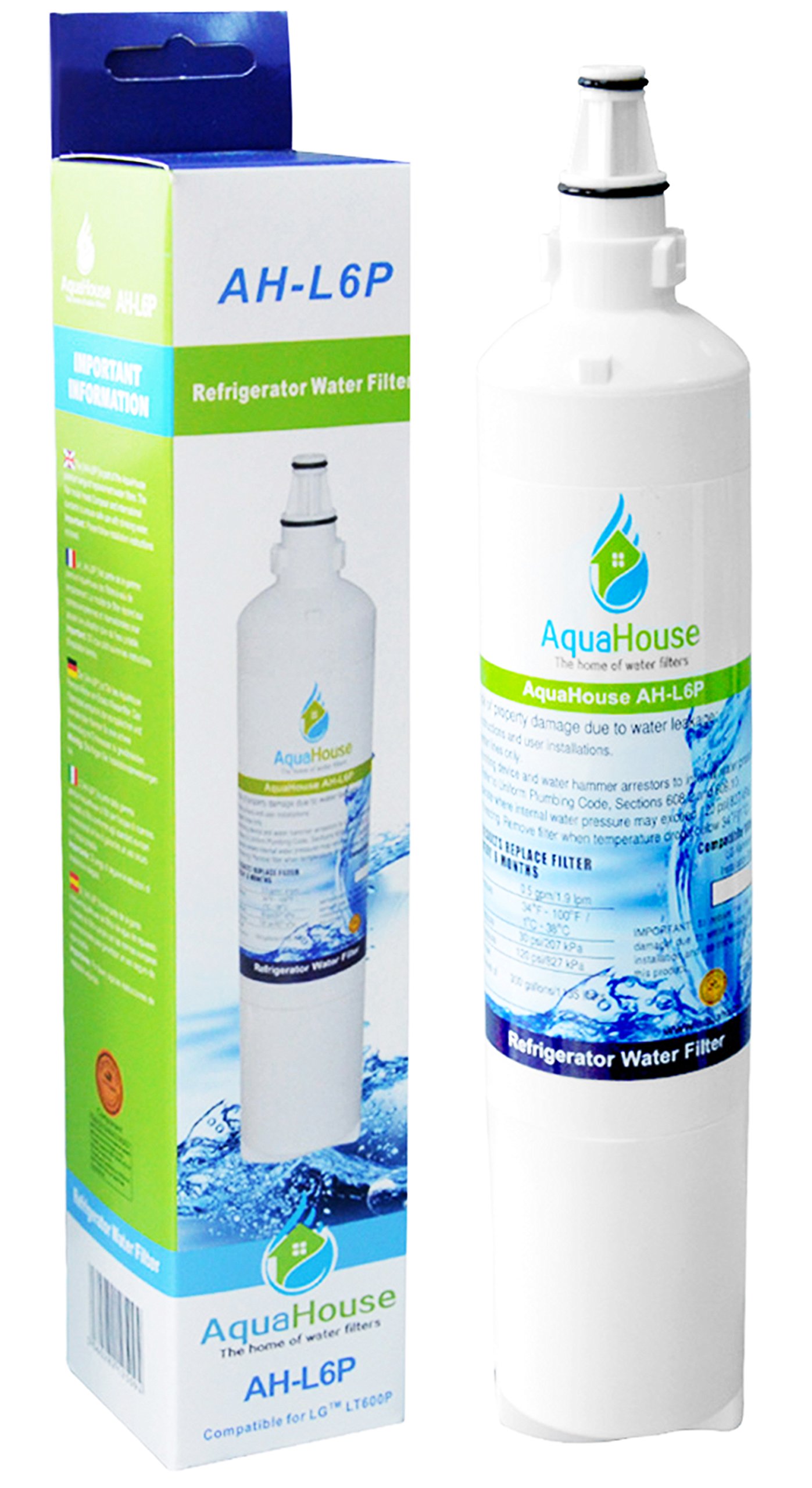 Filtro de agua interno compatible con LG LT600P, 5231JA2006A, 5231JA2006B, 5231JA2005A, 5231JA2005A-S, 5231JA2006F.
