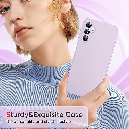 Miniatura 33 de LeYi Funda para Samsung Galaxy A14: Funda A14 5G con 2 protectores de pantalla de vidrio templado para mujeres y hombres, funda protectora delgada