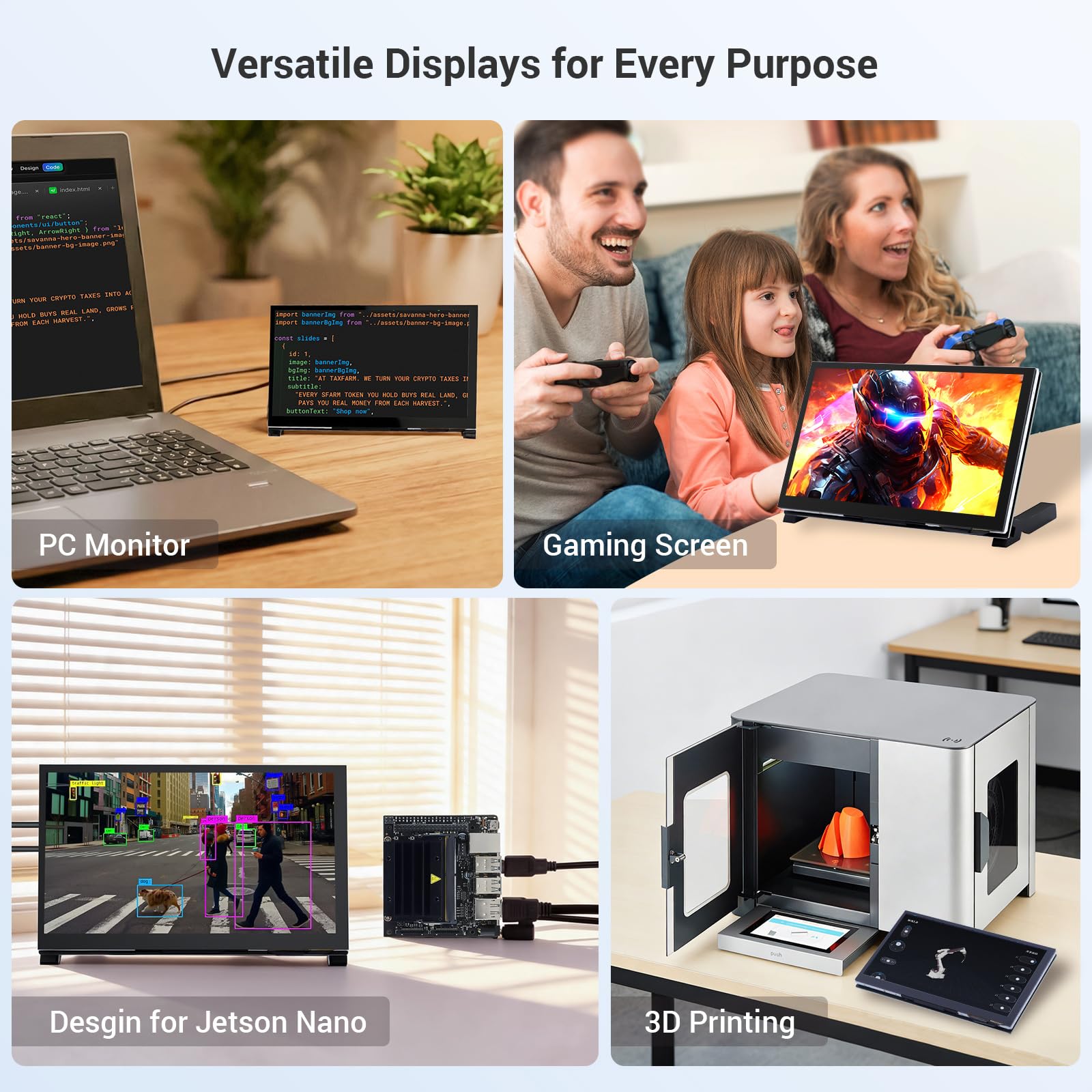 Amazon.co.jp: ELECROW 7インチ タッチスクリーンモニター Raspberry