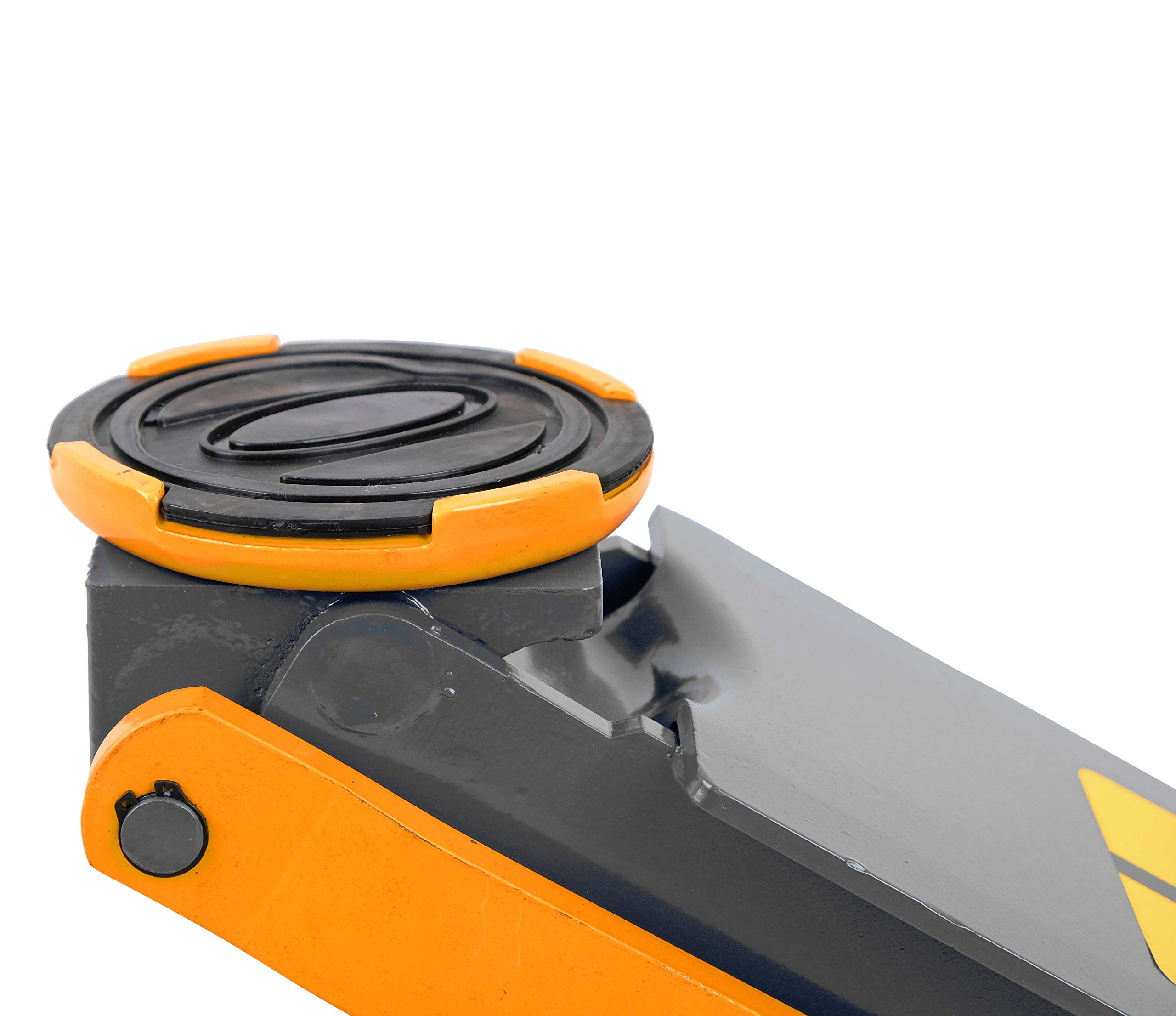 KrafTWelle 5T - Cric professionale a manovra per auto, piatto, profondità 75 mm, altezza massima 620 mm, portata 5000 kg