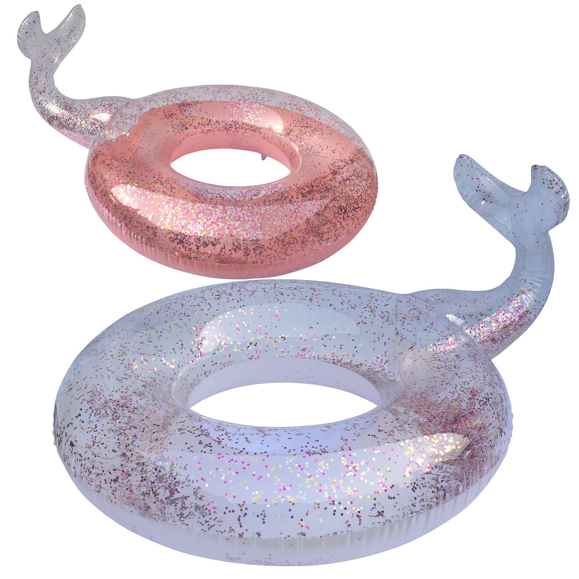 BLUE SKY - Boya Sirena Purpurina - Inflable - 069785 - Color Aleatorio - Plástico - 115 cm de Diámetro - Juguete Niño Adulto - Juego al Aire Libre - Piscina - A Partir de 10 años
