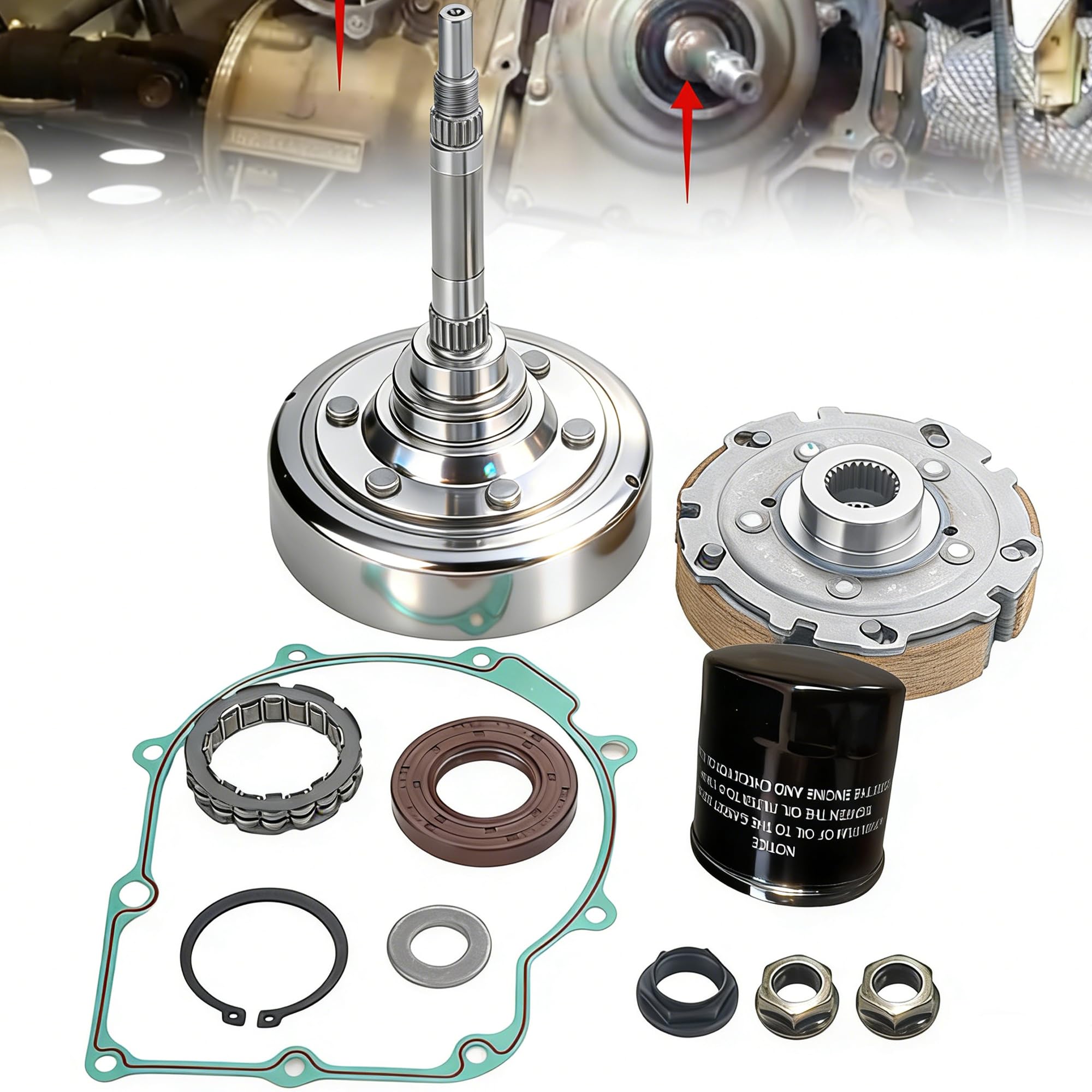 Amazon.com: Hisun Axis 500 700 Wet Clutch Kit with OEM Oil Filter