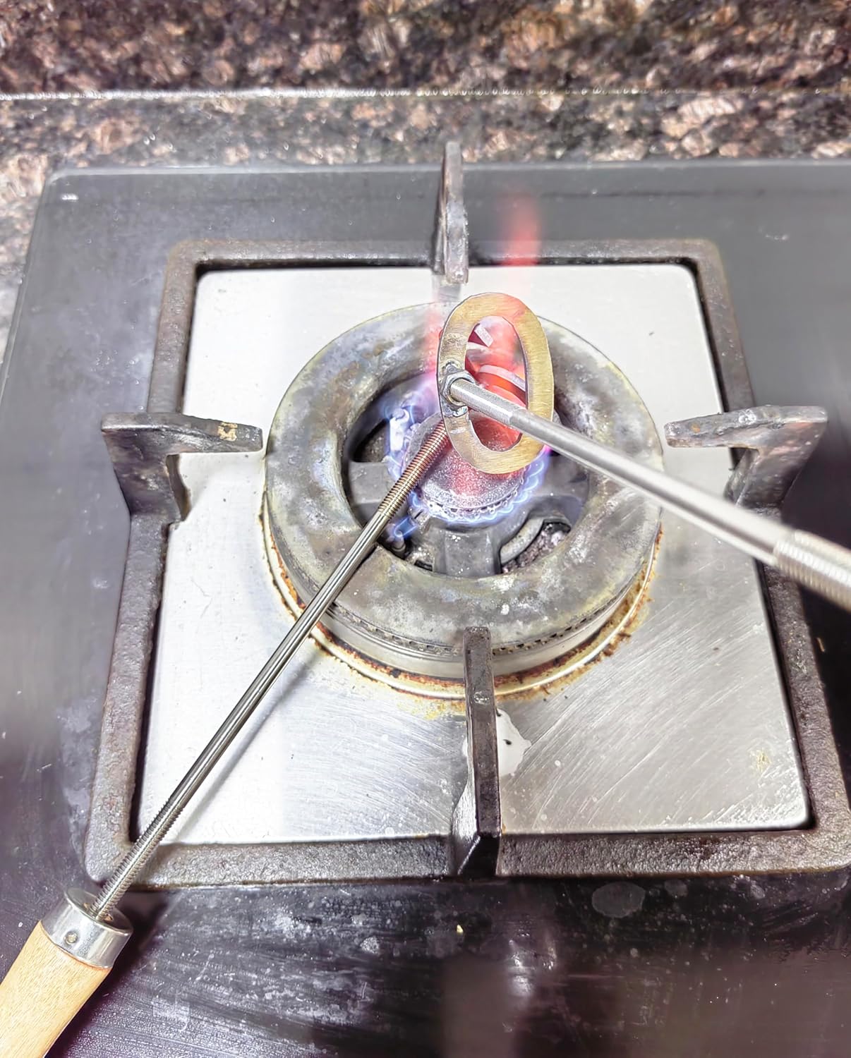 Premium 2" Stainless Steel 0-9 Number Branding Iron Set with 2 Changeable 10" Handle - Leave Your Mark on Wood and Leather (0-9 2in /2 Wood Handles)