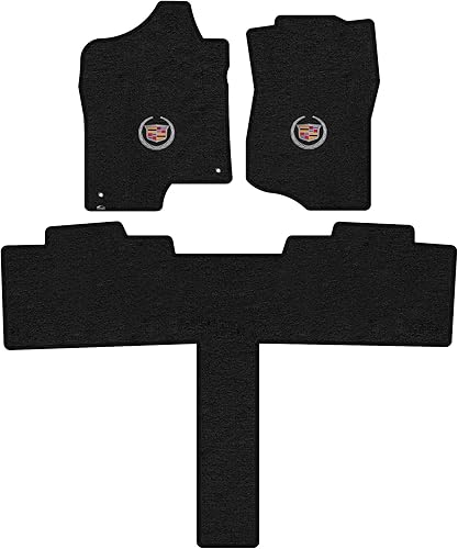 Lloyd Mats Tapetes alfombrados a medida, tapetes de lujo de primera calidad para Cadillac Escalade 2007-2010, juego de 3 piezas delanteras y