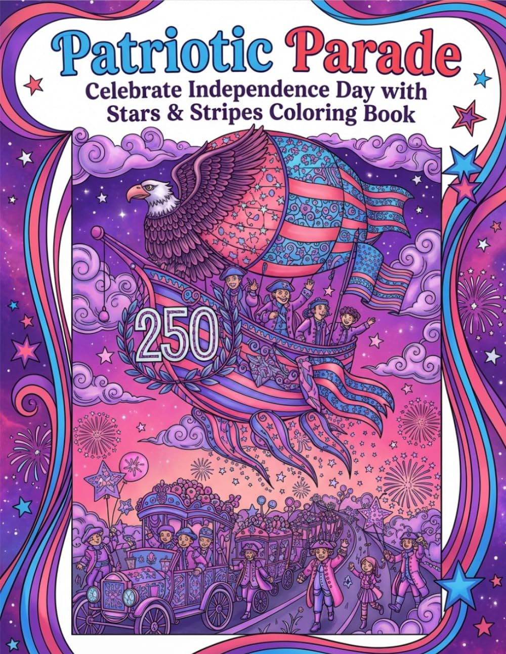 Patriotic Parade: Celebrate America's Independence Day with Stars and Stripes
