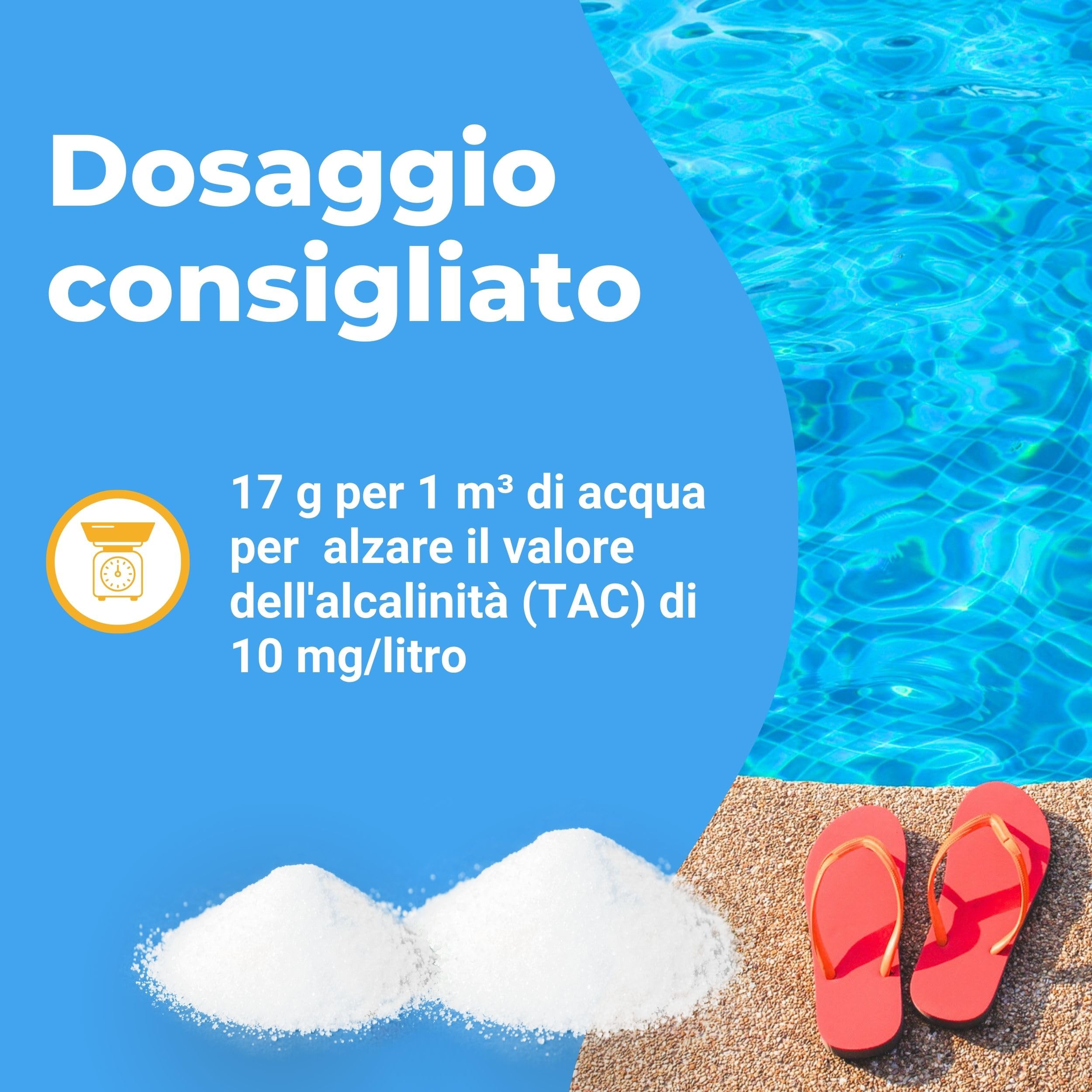 Correttore Alcalinità per piscina Granulare - confezione da 10 kg