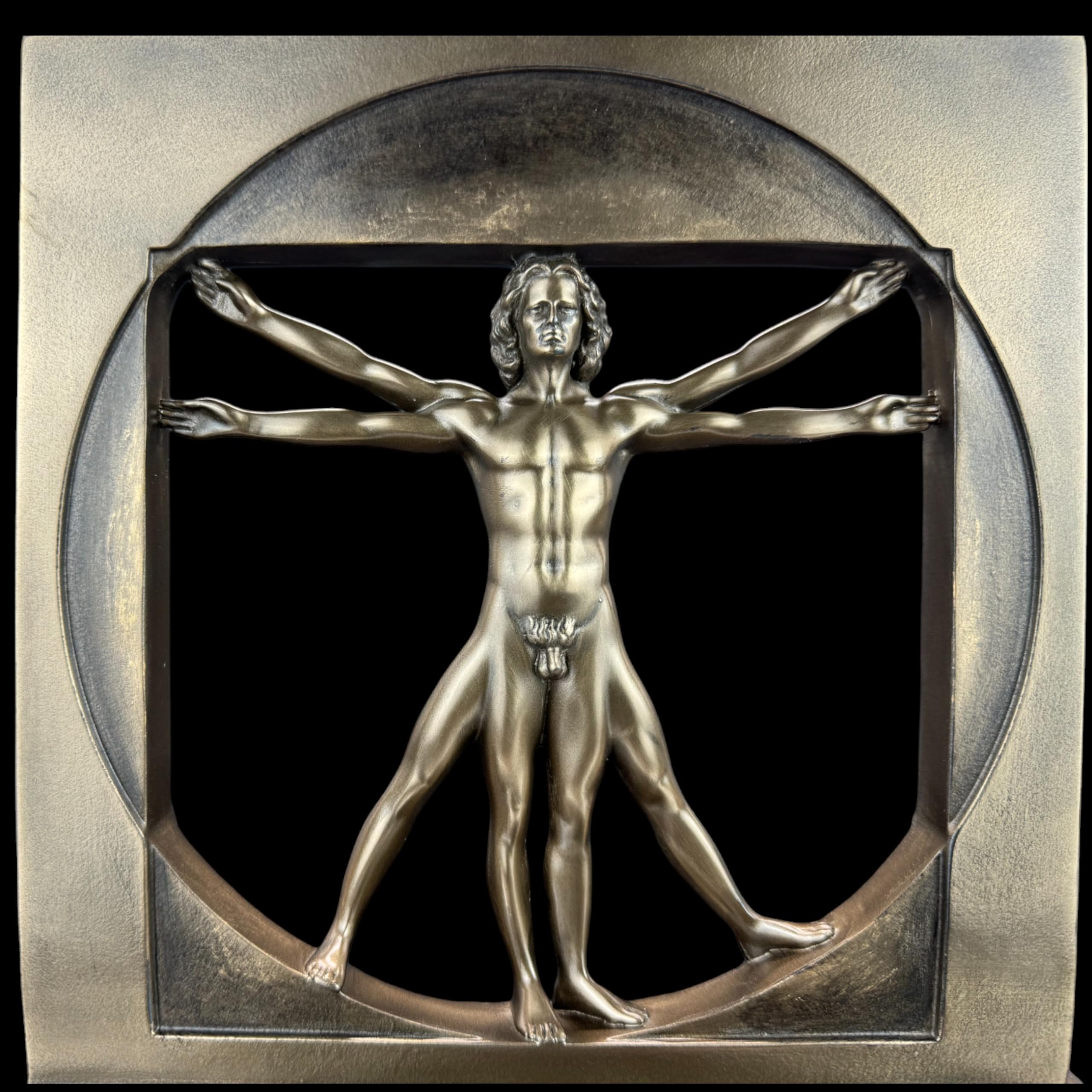 57 SPECIAL REPLICAS Rzeźba dekoracyjna rzeźba – Leonardo DA Vinci figurka z brązu jako prezent do salonu, dekoracja figurki, dekoracja