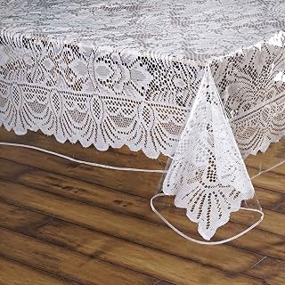 TABLECLOTHSFACTORY 60"x108" Clear Vinyl Tablecloth Protector Eco-Friendly Cover for Picnic Banquet