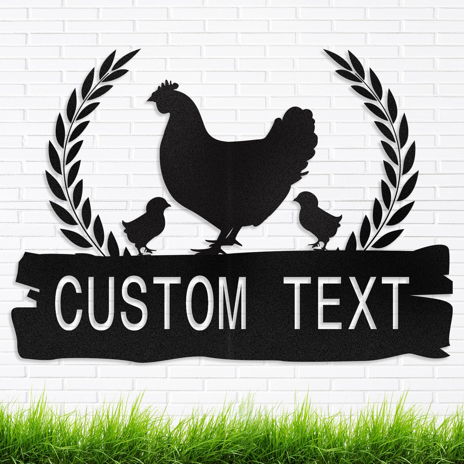 Personalized Metal Chicken Coop Signs Outdoor, Cusotm Fluffy Butt Hut Chicken Coop Sign, Chicken Coop Accessories, Funny Signs for Chicken Coops,