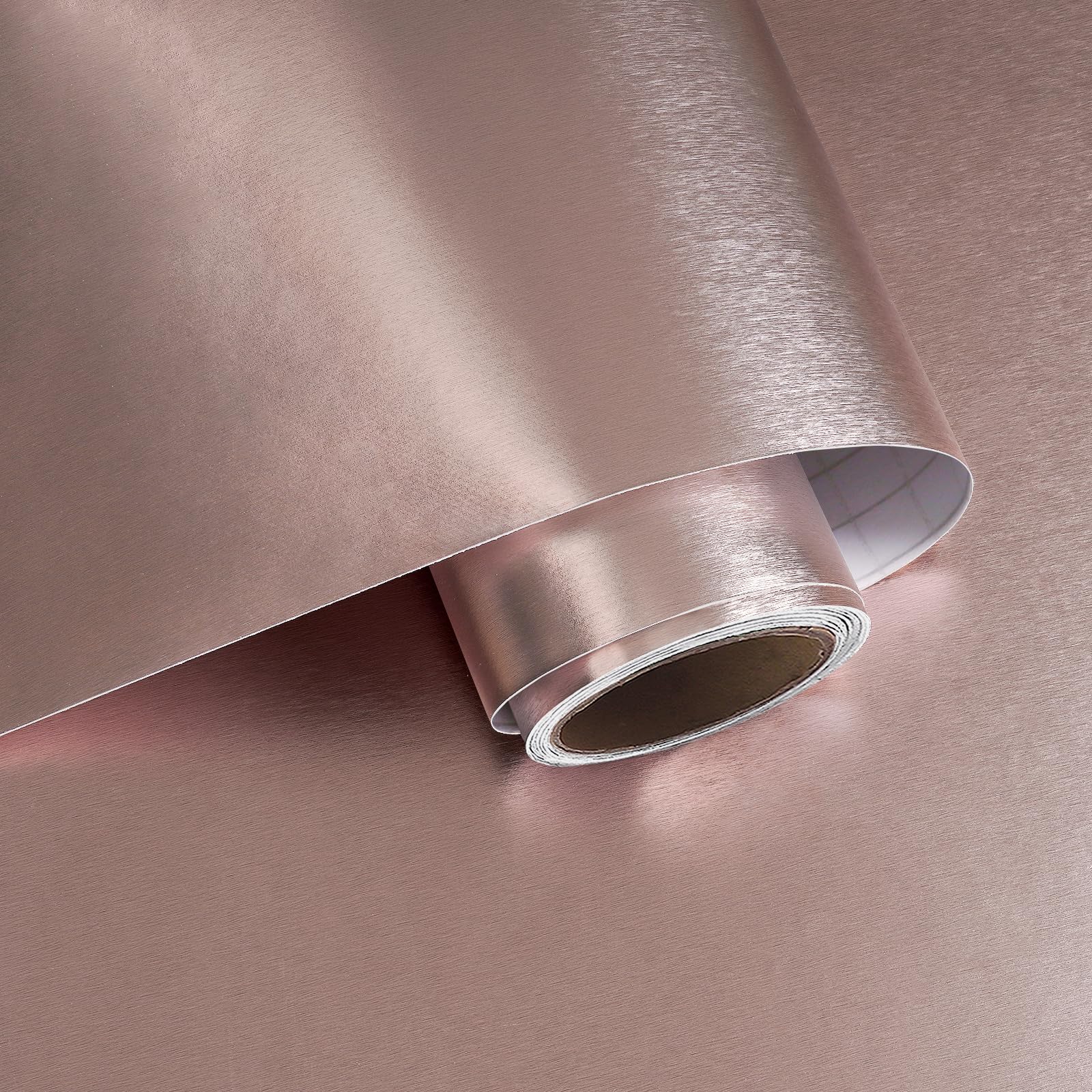 Papier contact en acier inoxydable brossé or rose pour électroménager