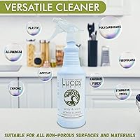 Vista 3 de LUCASOL Limpiador acrílico y plástico, 32 onzas