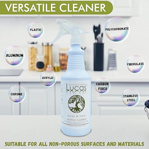 Miniatura 3 de LUCASOL Limpiador acrílico y plástico, 32 onzas