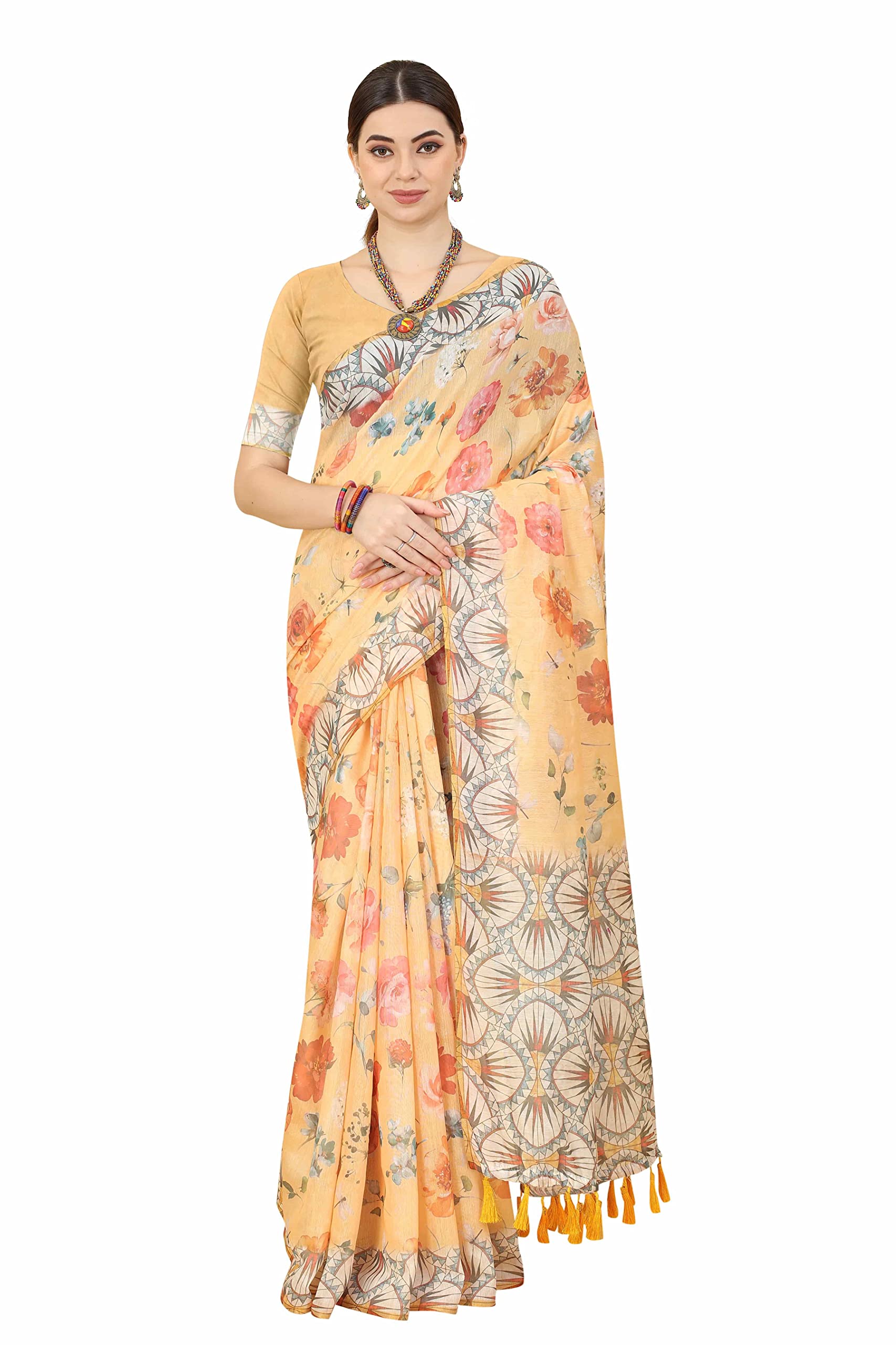 Enthone Women's Floral Digital Printed Saree(SZ-ANIKA)