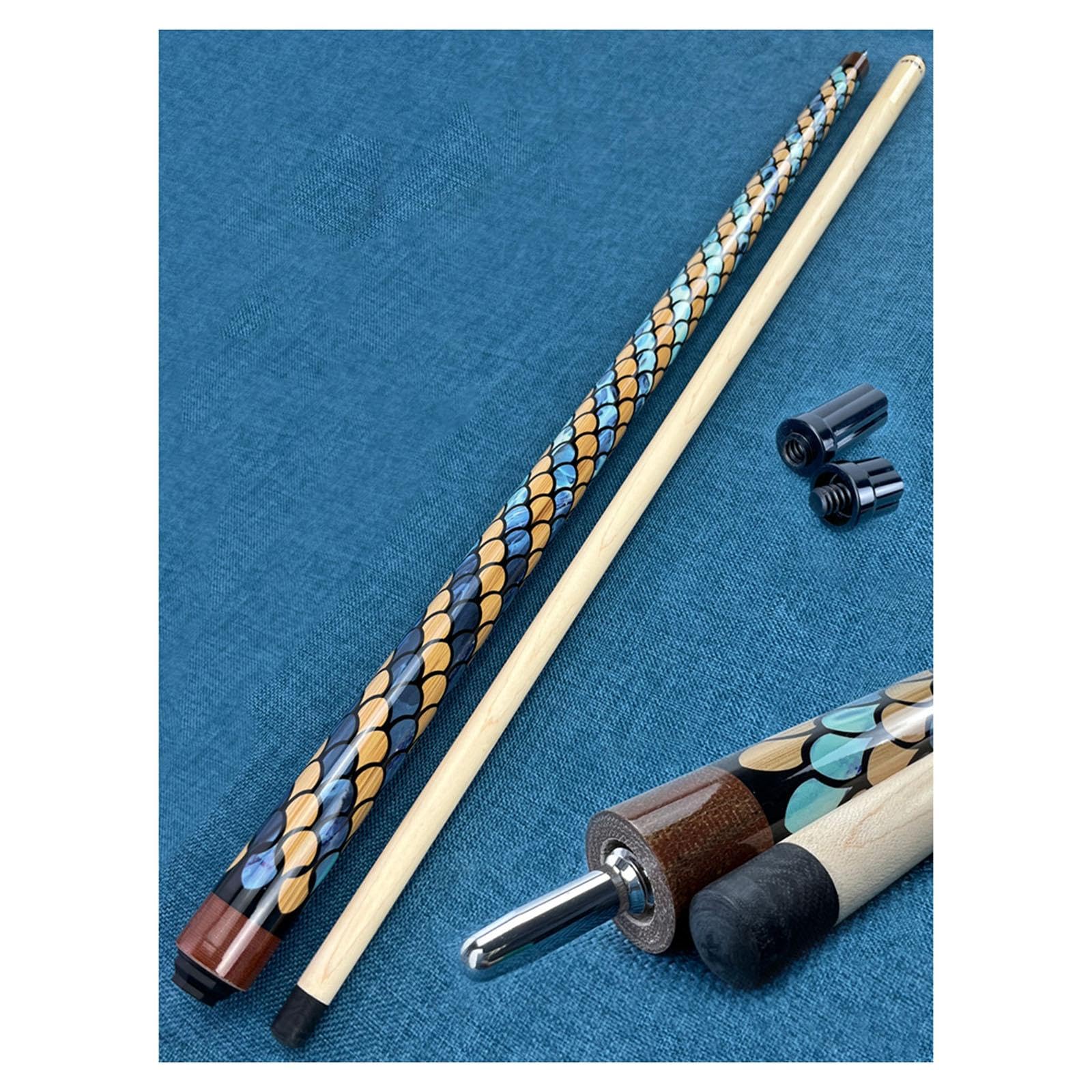 harayaa Stecca da Biliardo Break Jump Ergonomica con Testa Larga,5 Mm, Lunga 145 Cm, in Legno, per Uomini E Donne, Principianti, Biliardo, Bar, Adulti