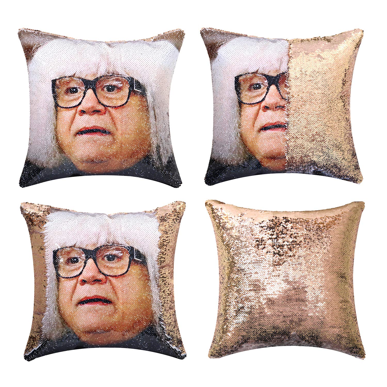 danny devito sequin pillow