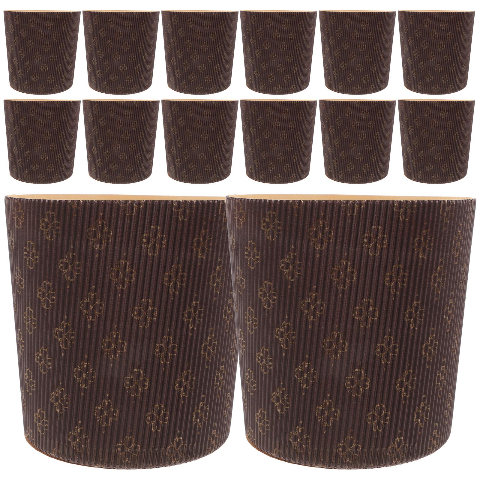 Moldes para Muffins 25 Piezas de Papel Marrón para Hornear | Capacillos para Cupcakes, Uso en Repostería Casera y Eventos, Formato Mini Práctico para Pasteles