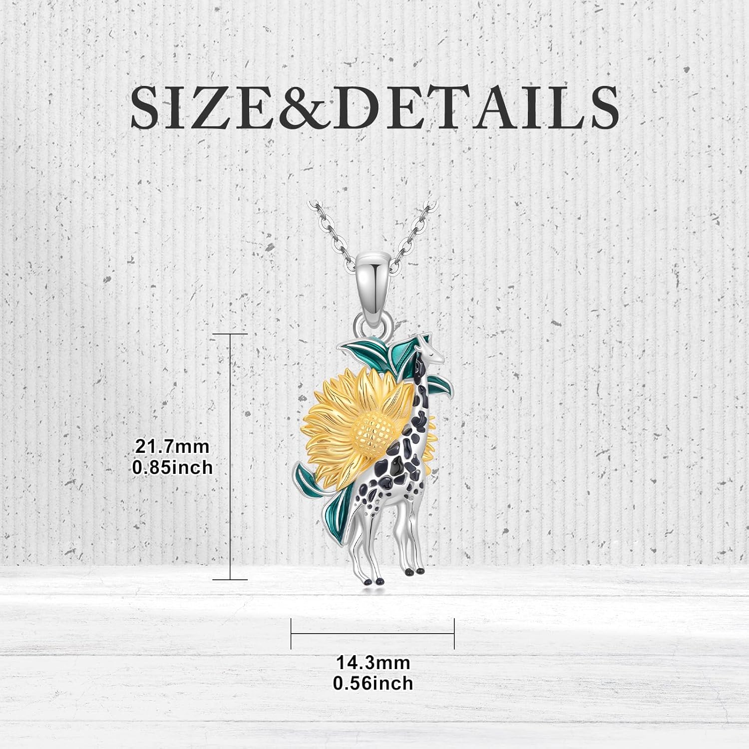 Guinea Pig/Raccoon/Butterfly/Panda/Hummingbird/Giraffe/Rabbit Necklace 925 Sterling Silver Animal Pendant Jewelry Gift for Women Mom - Image 6