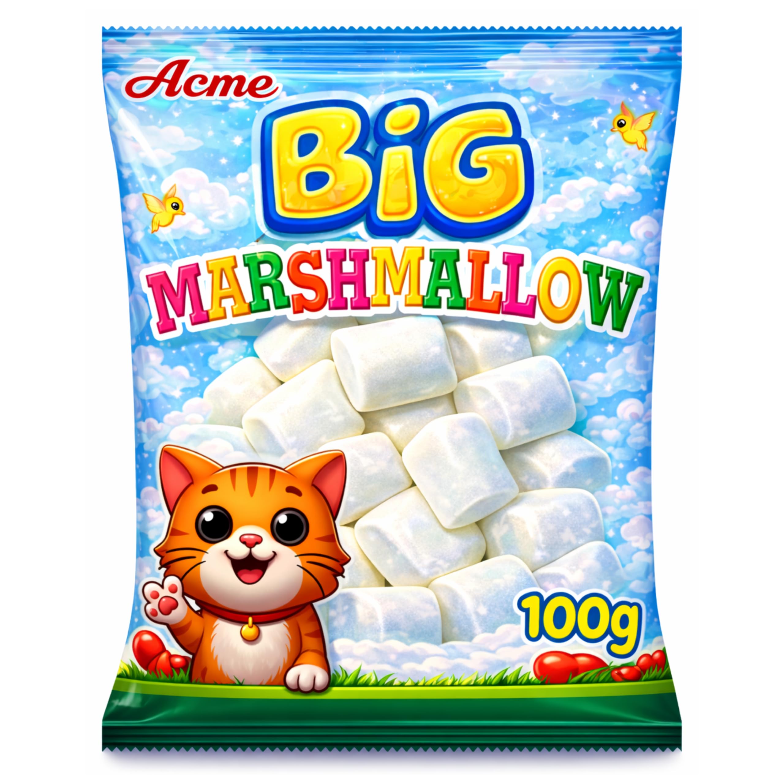 Marshmallows | White Cubes | Imported Quality | 35-40 Pieces | Vanilla | Perfect for Hot Chocolate, kids snacking & versatile use.