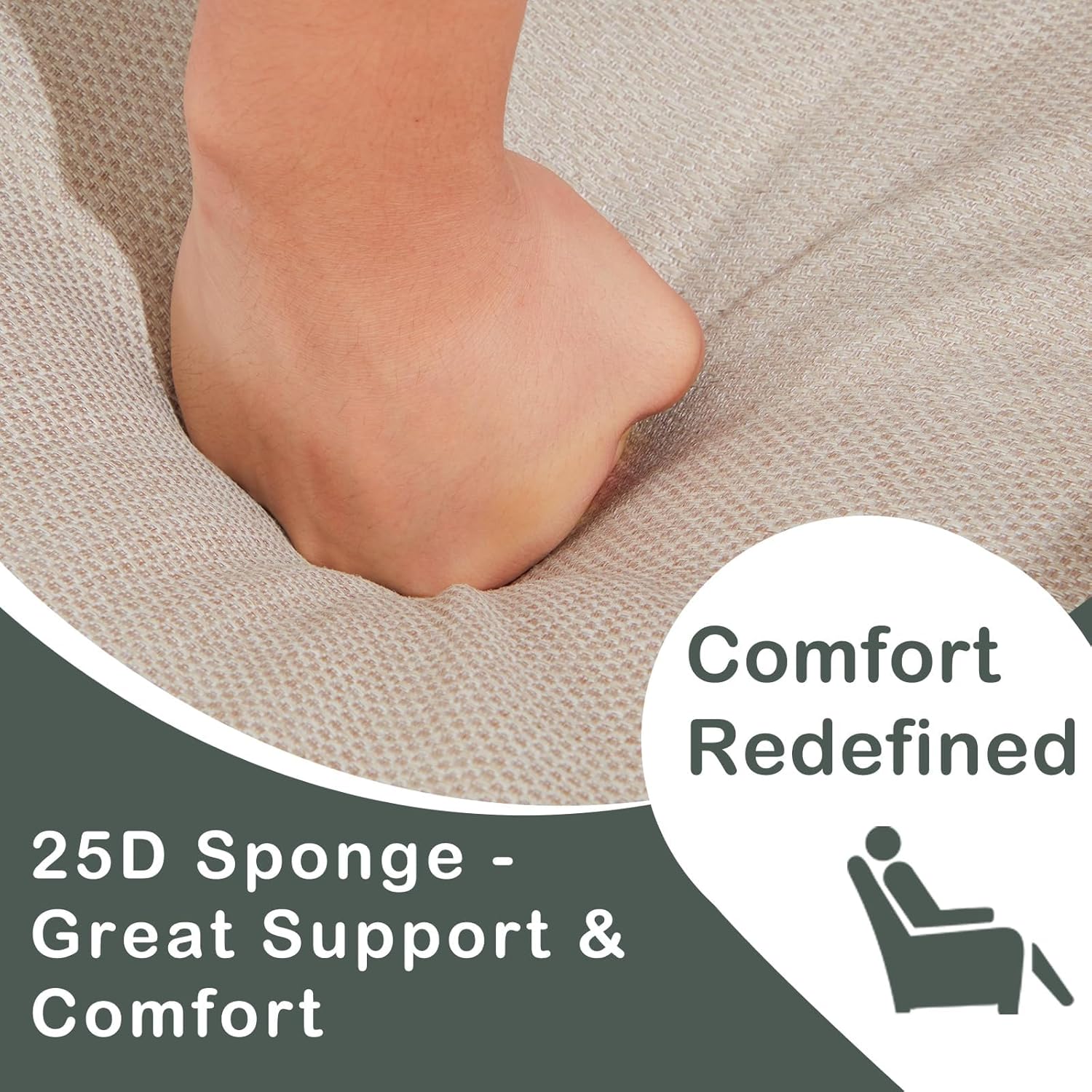 Outdoor Patio Recliner Chair, 180°Reclining Patio Chairs with Adjustable Backrest & Flip-Up Table, Rattan Reclining Lounge Chair, Wicker Balcony Recliner, Beige, 2PCS