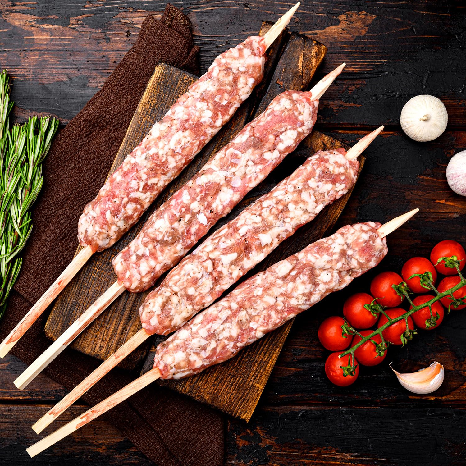 Maszyna do Robienia Kabobów, Grube Tworzywo Sztuczne Prasa do Kebaba Reczna Forma do Kabobów Latwa w Uzyciu dla Nowicjuszy z Grilla, Kebab Turecki (Bialy)
