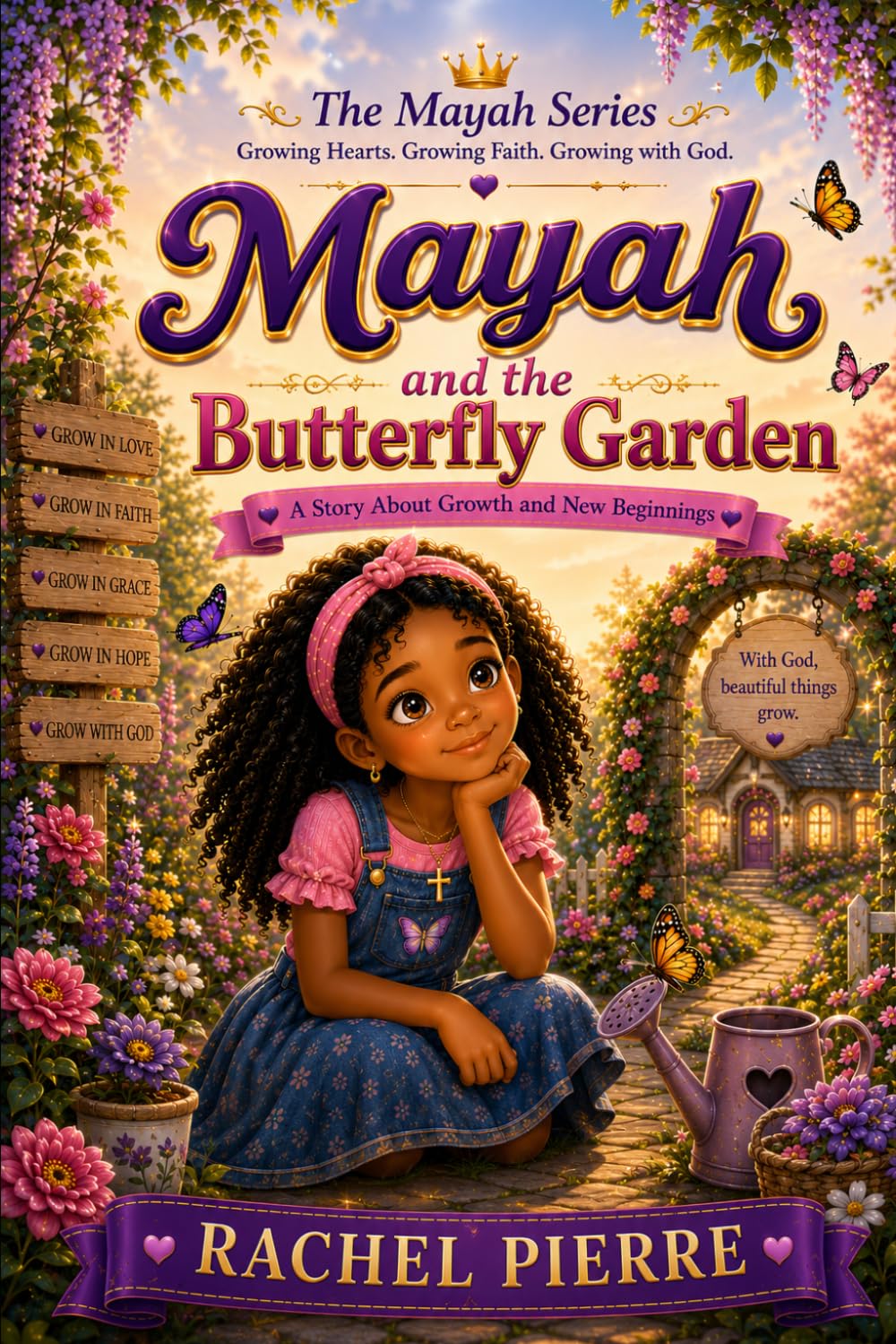 MAYAH AND THE BUTTERFLY GARDEN: A story about : Patience, Growth, and God's Perfect Timing (The Mayah Series)