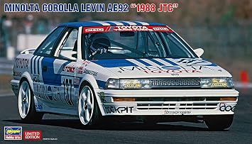 Hasegawa 1/24 Minolta Corolla Levin AE92 1988 JTC Plastic Model 20515