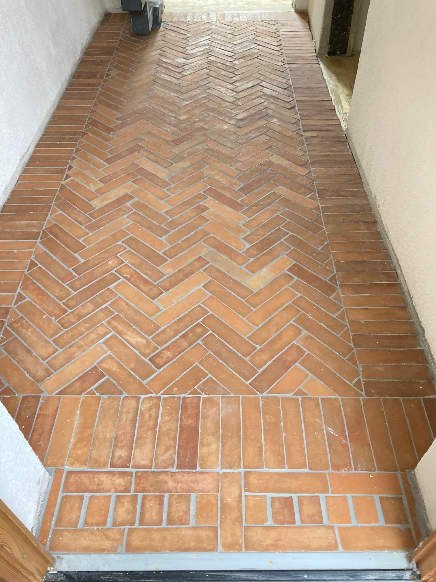 Ziegelriemchen natur mittelgroß - Terracotta Cotto Fliesen (rötlich, 1m²)