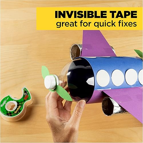 Miniatura 8 de Scotch Cinta mágica 12 rollos numerosas aplicaciones invisible diseñada para reparar 34 x 1000 pulgadas caja 810K12