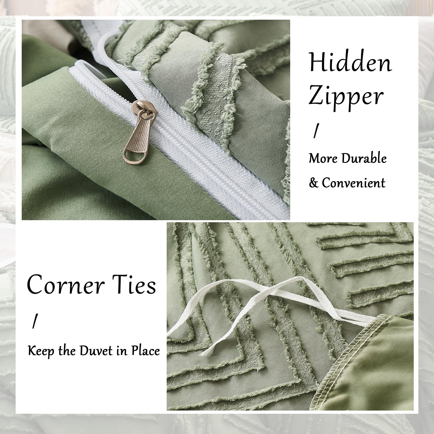 Juego Cama Senville King - 3 Piezas Microfibra - Beige Bohemio - Incluye Funda Edredón Y 2 Almohadas