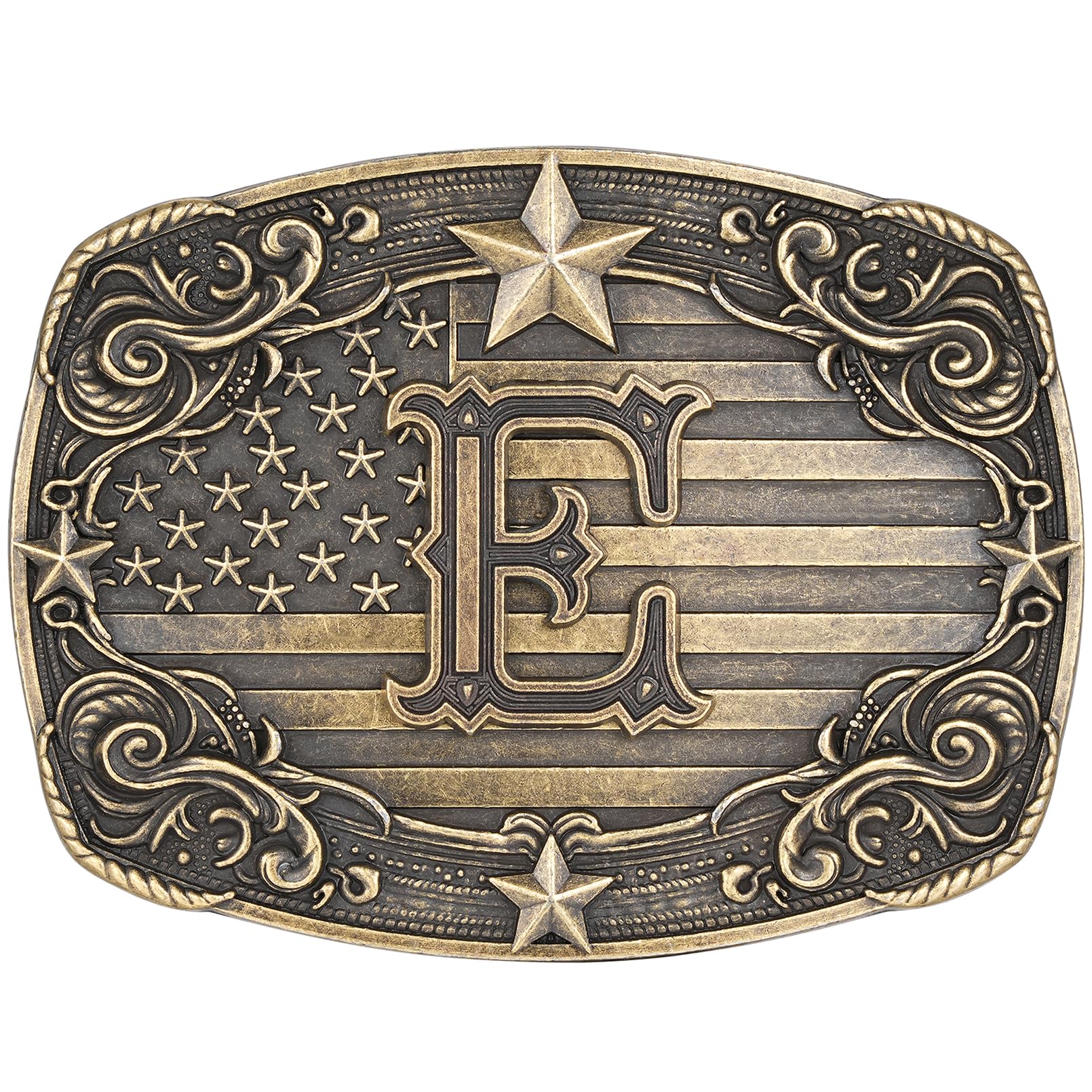 Western Belt Buckle for Men Women Initial Letter A to Z Cowboy Belt Buckle Texas Buckle hebillas vaqueras para hombre