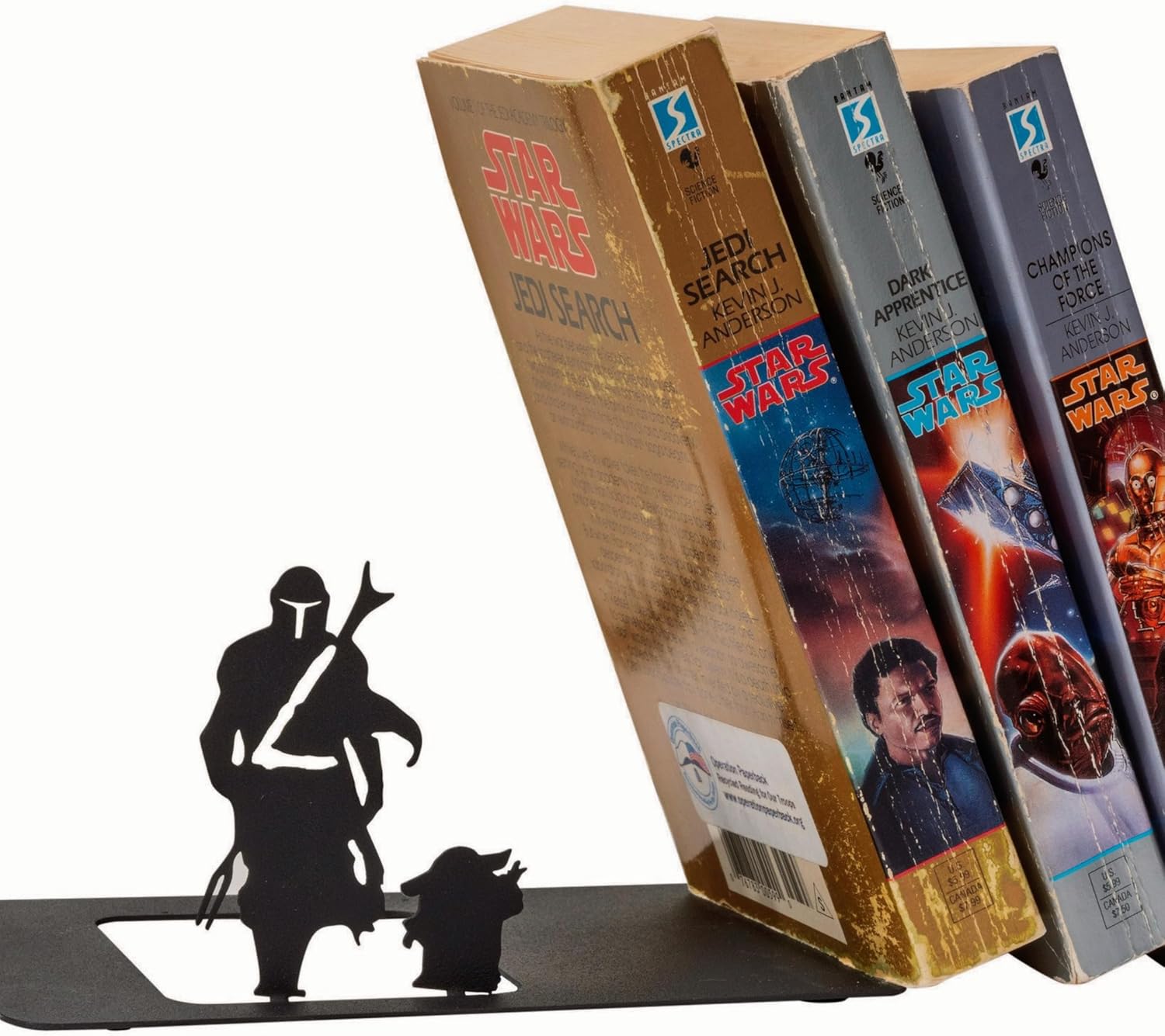 Metal Bookend Mercenary & Baby Cute, Unique, Geeky Bookends