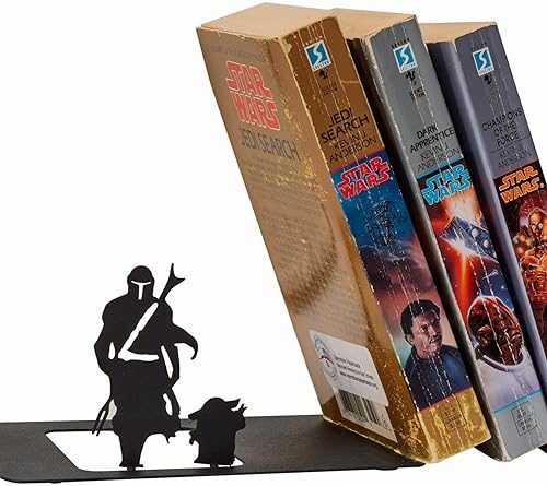 Miniatura 1 de Renovatio Sujetalibros de metal Mercenary & Baby - Sujetalibros de anime lindo, único, geek para el hogar, la oficina y la habitación de los niños,