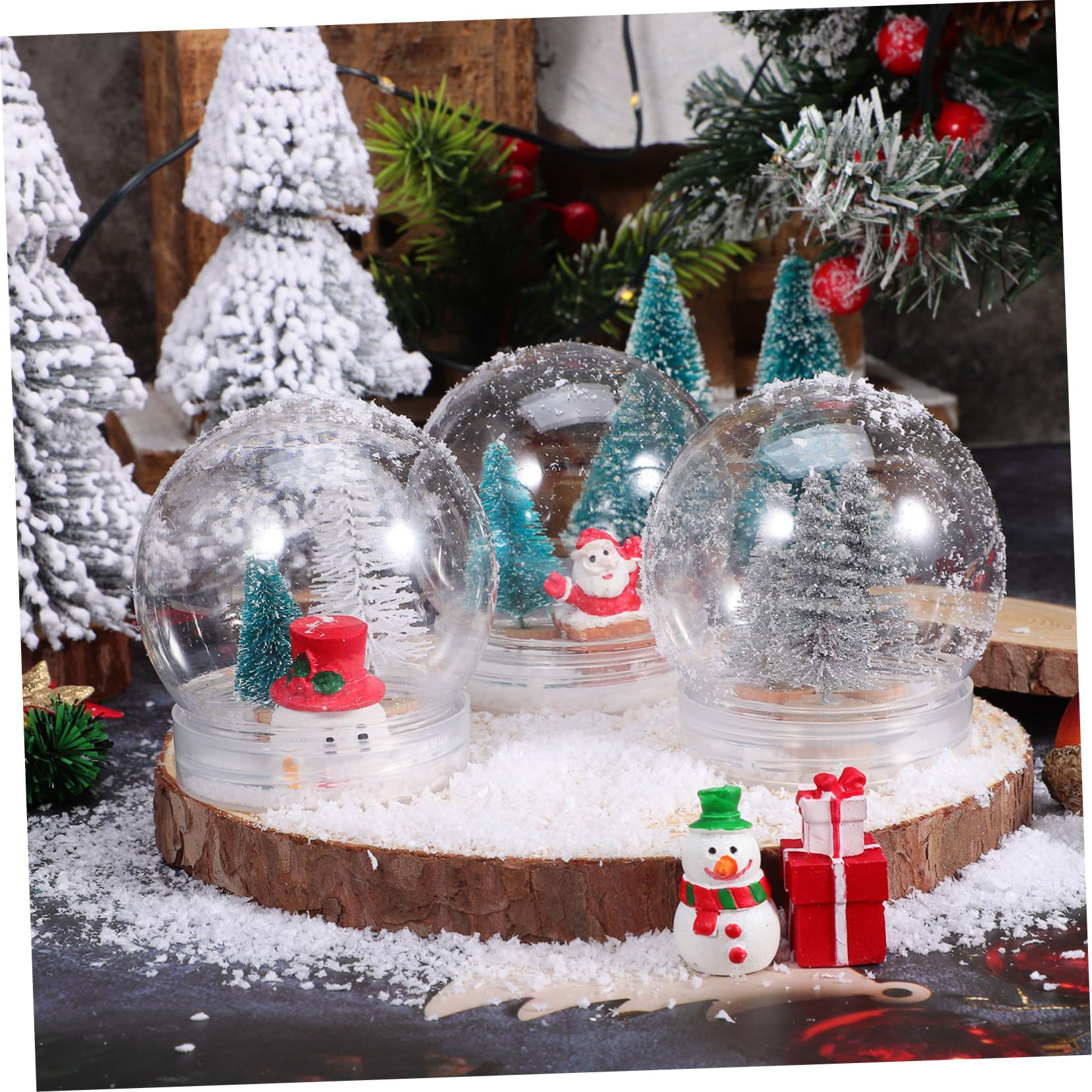 BESTOYARD 10stücke DIY Transparente Wasser Kugeln Leere Schneekugeln Für Bastelprojekte Für Weihnachten Dekoration Und Kreative Ideen Praktisch Und Leicht Zu Reinigen