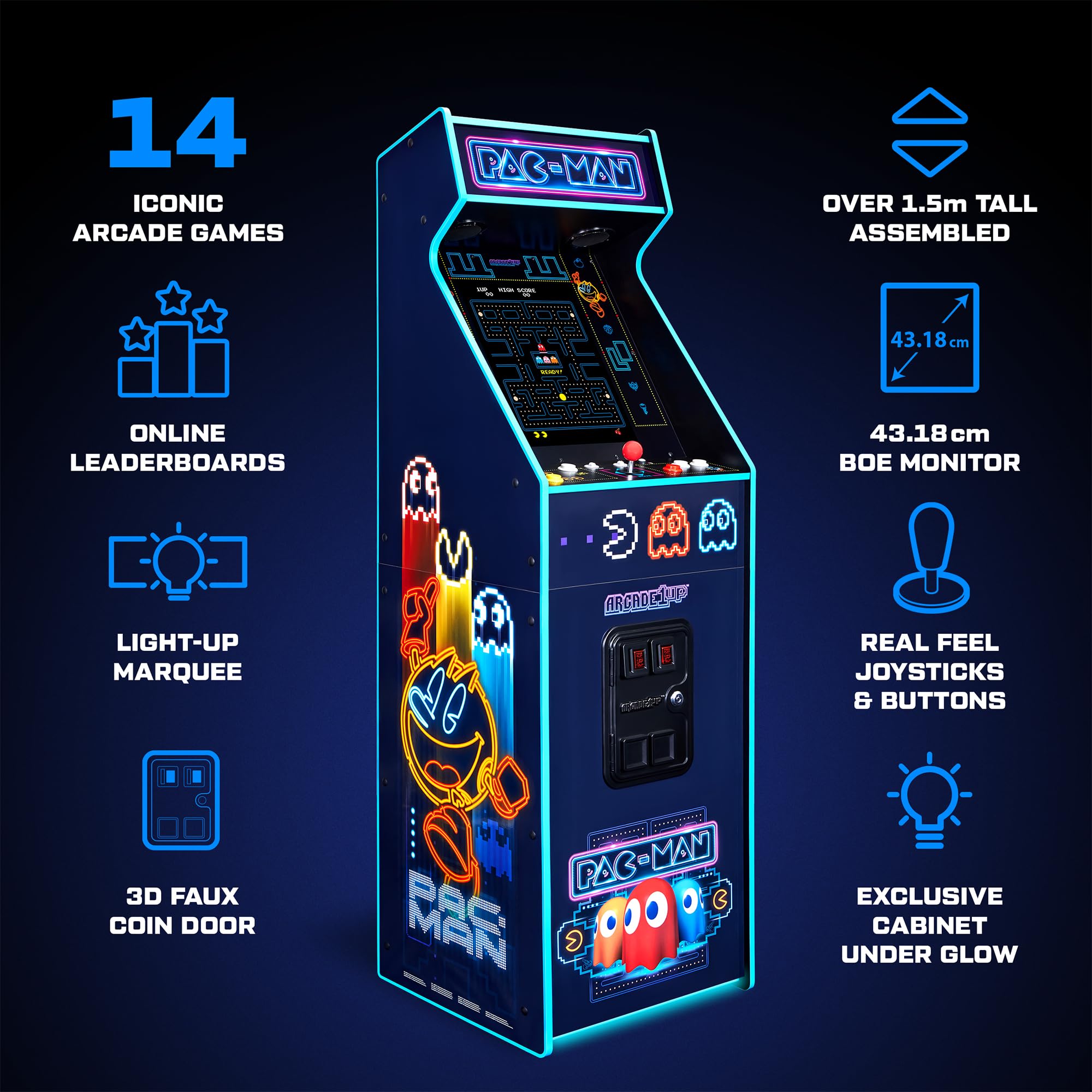 Amazon | Arcade1Up パックマン デラックスアットホーム アーケード