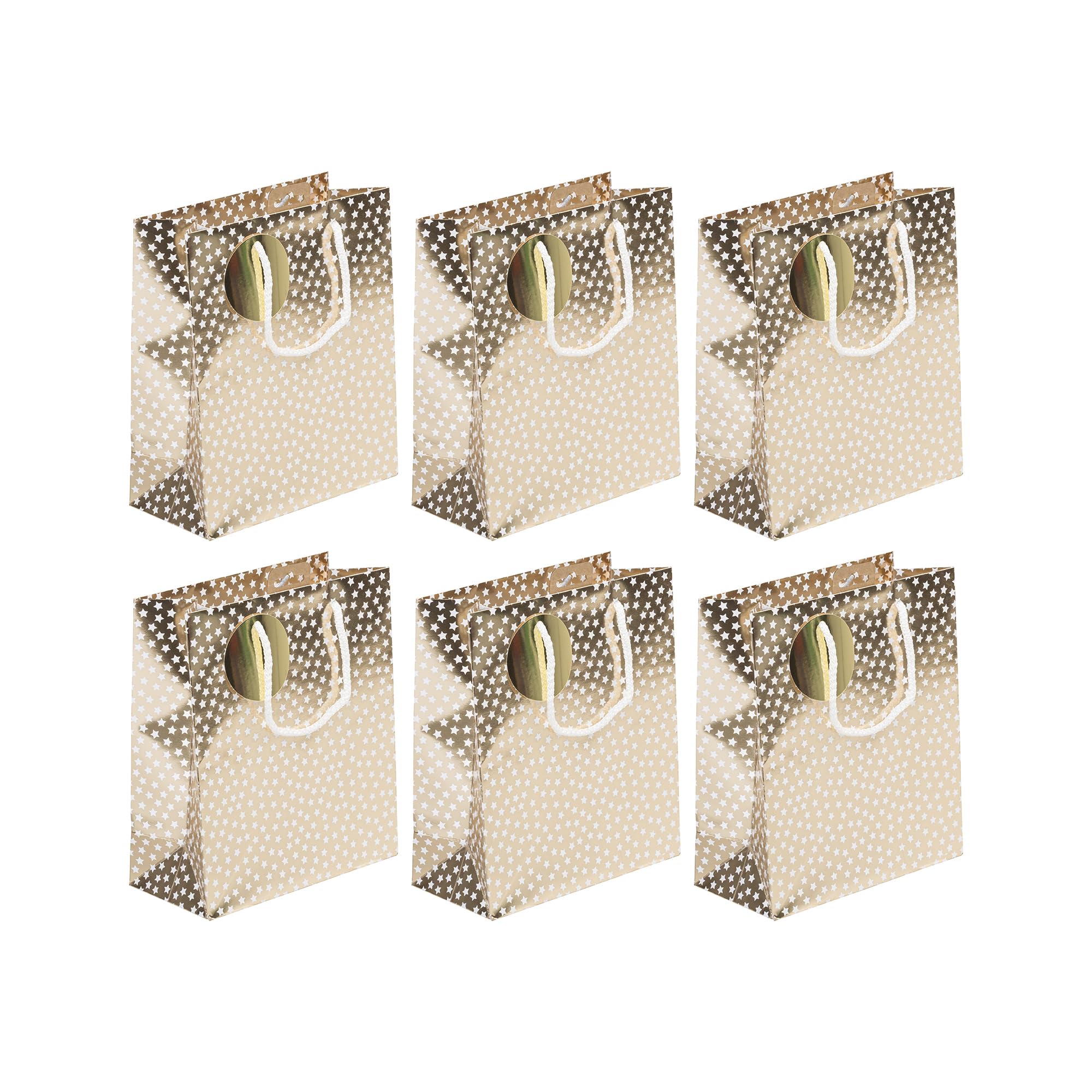 Eurowrap 202112-3C - Il était une fois, Excellia, sac Moyen 21,5x10,2x25,3cm - PAQ DE 6