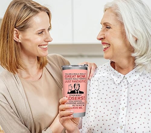 Miniatura 4 de Regalos de Navidad para mamá de hija, hijo, niños - Gran taza de café para mamá el día de su cumpleaños, Navidad, acero inoxidable duradero, aislada