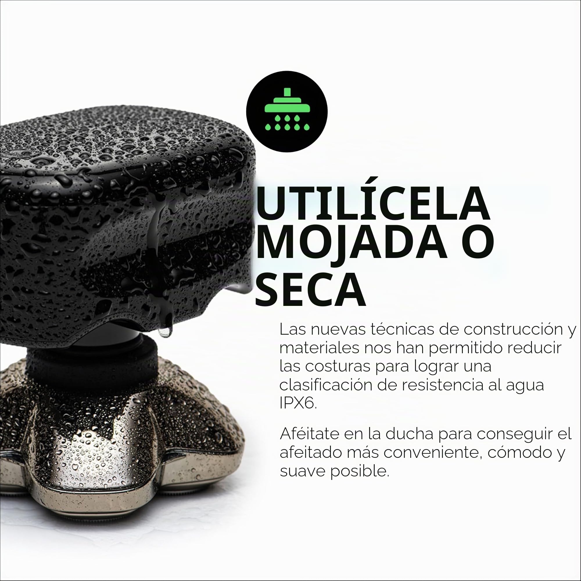 Skull Shaver Pitbull Silver Pro SX5 – Afeitadora para Cabeza y Rostro – Eléctrica para Hombre, Uso en Seco y Húmedo, Sin Cable, Resistente al Agua – Rendimiento Mejorado