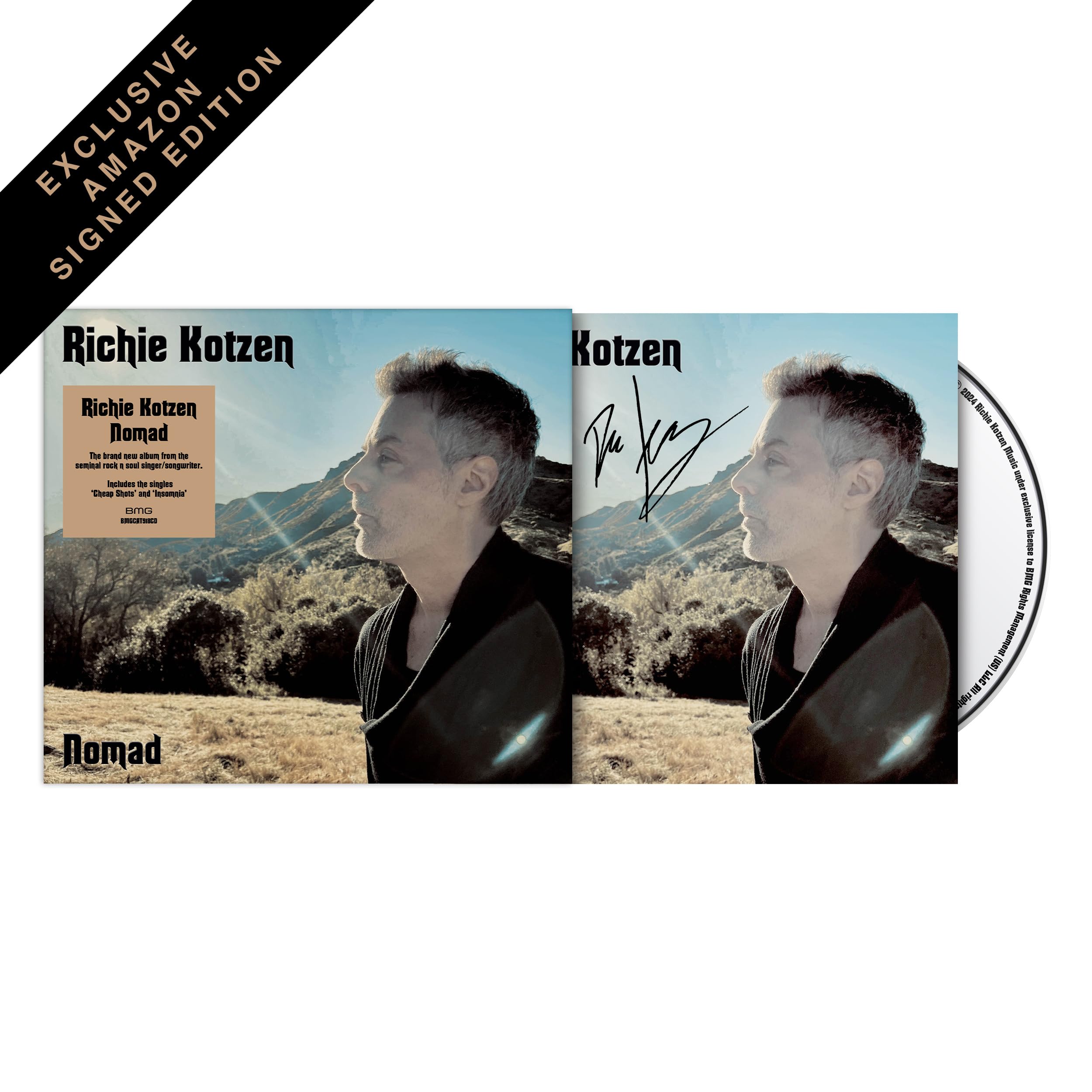 RICHIE KOTZEN * NOMAD * LIMITED 8 TRK CD w/ SIGNED BOOKLET * BN!