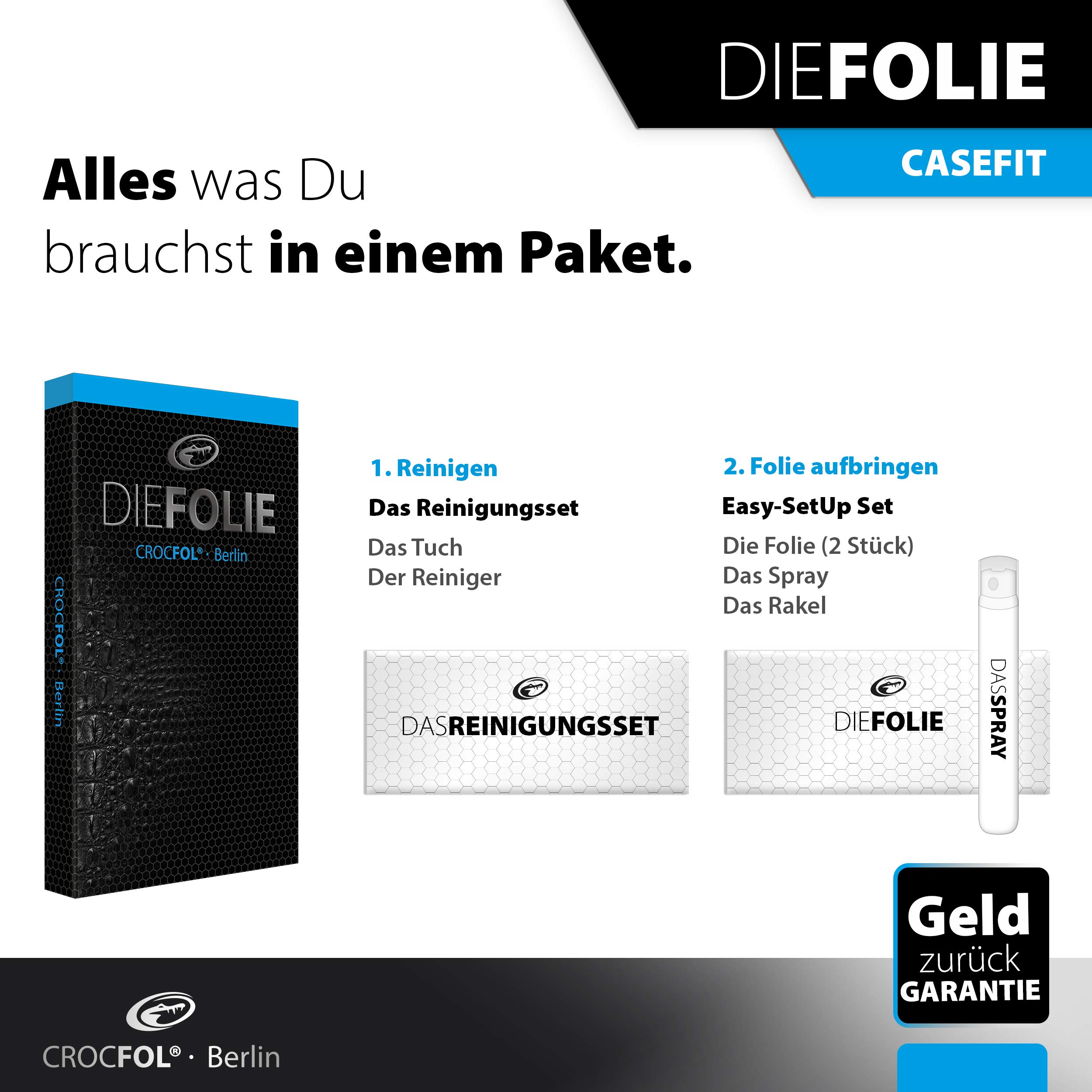 Crocfol Pellicola Protettiva Per OnePlus 8T [2 Pezzi] Vincitore Test, 5D Autoriparante, Incluso Protezione Fotocamera, Made In Berlin