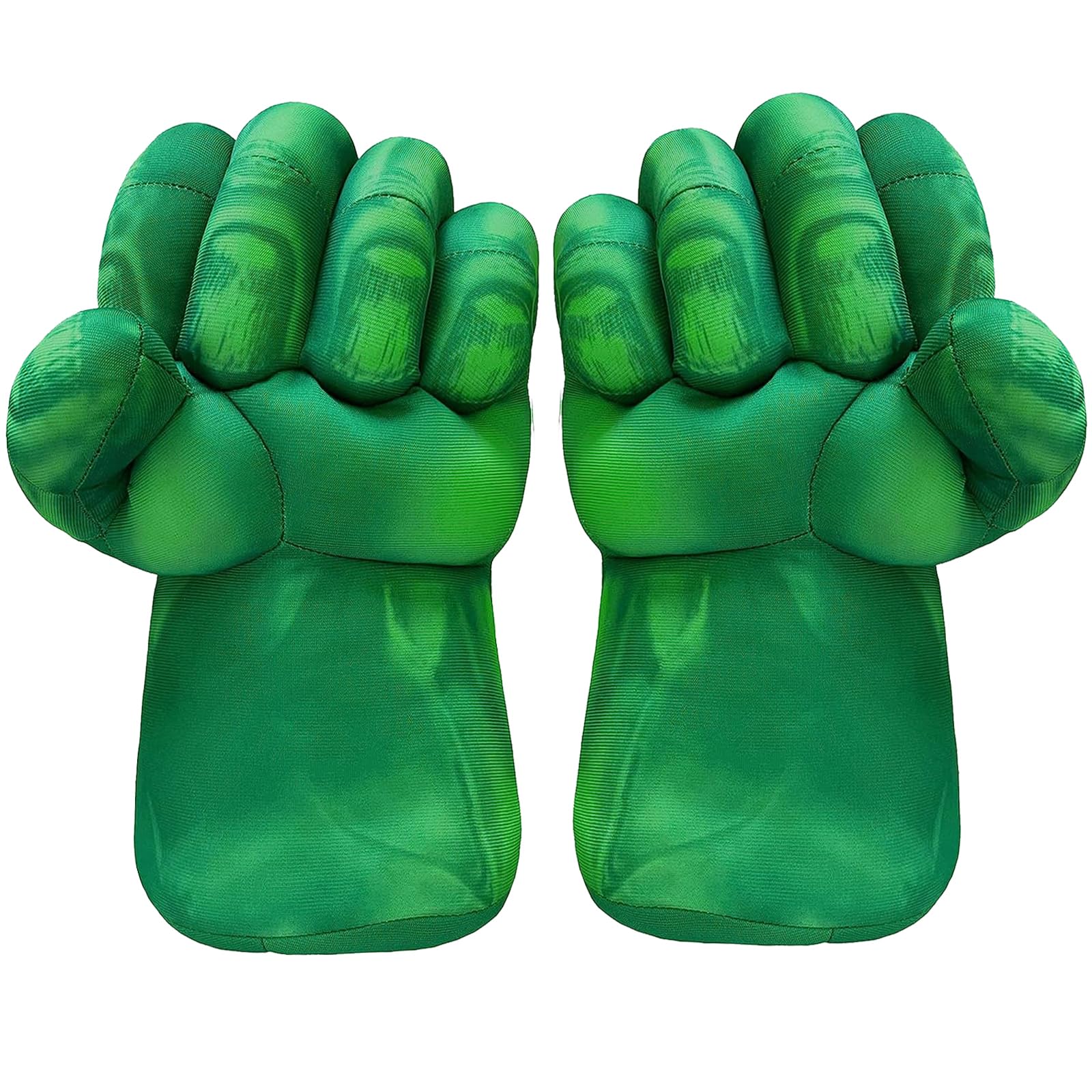 JEEK Superhero Hands Supereroe Mani Pugni Bambini Giganti Guanti Giocattoli Smash Boxe Gloves Giocattoli Regali Morbido Peluche Guanti per Bambini Ragazzi Ragazze (Verde A)