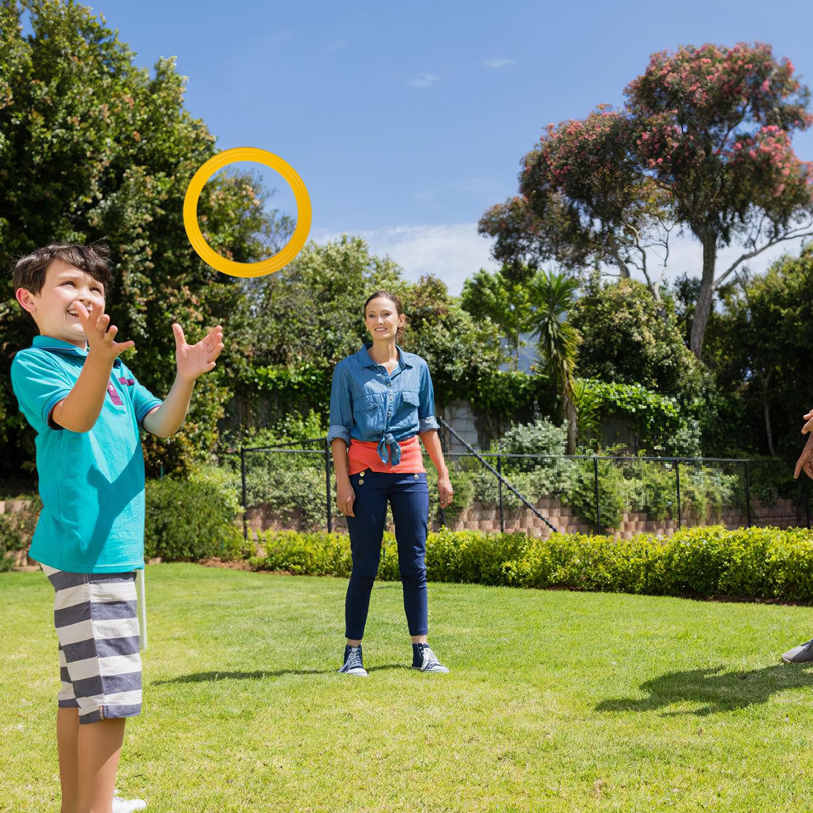 ERINGOGO 4 Anelli da Giocoleria in Plastica - Cerchio da Giocoleria da 13'' per Giochi All'aperto E Lanci - Attrezzatura per La per Giochi di Lancio E Performance