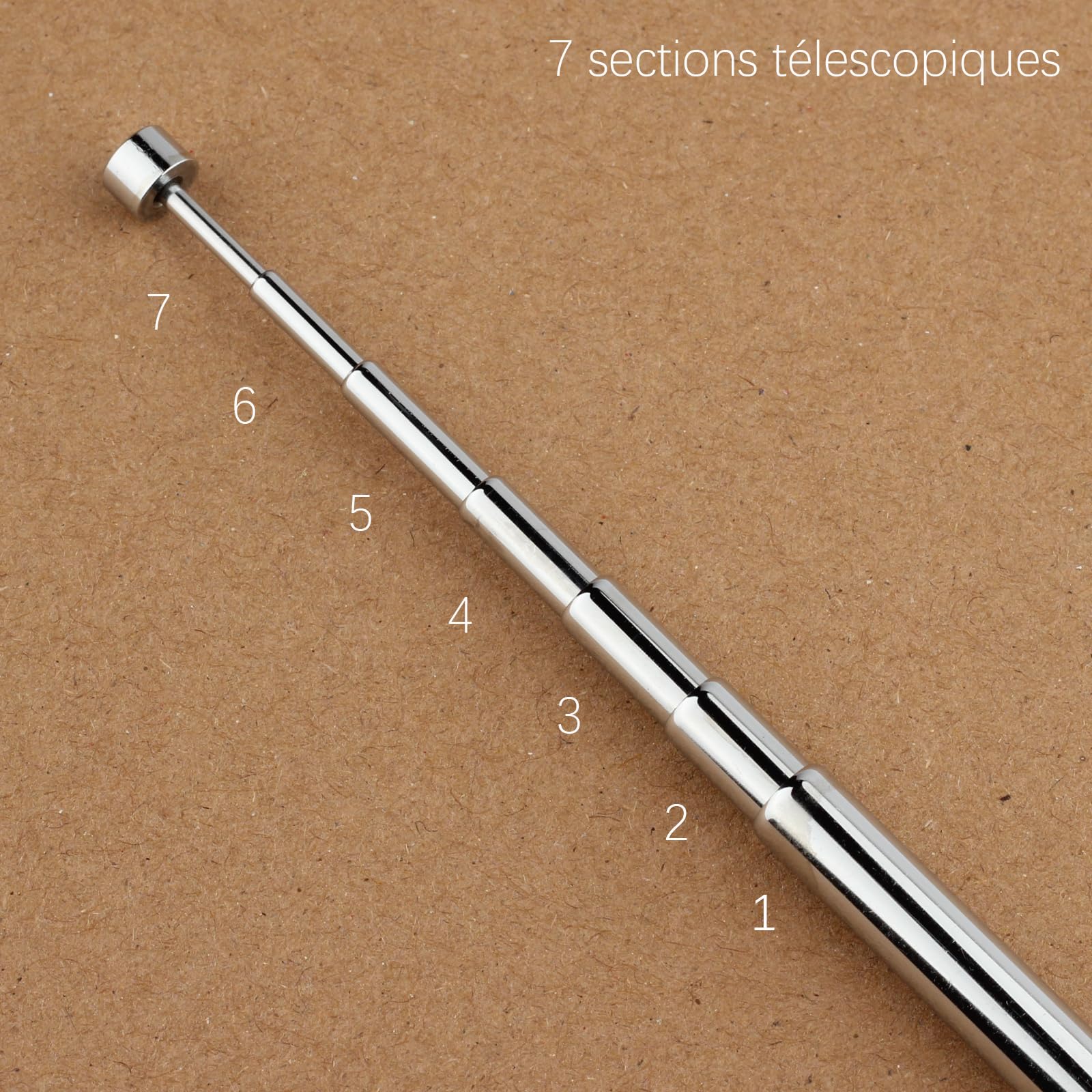 Haute qualité Antenne télescopique 7 Sections pour FM Radio/Dab