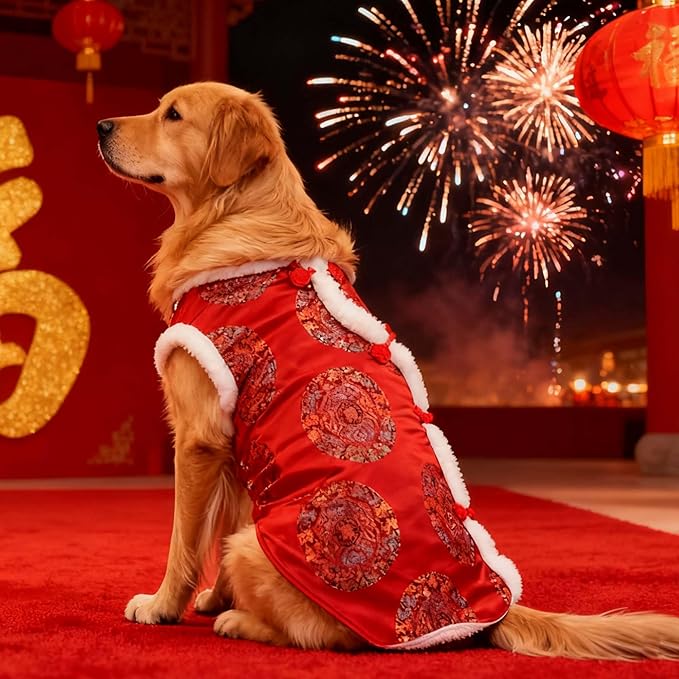 Disfraz de Año Nuevo Chino para Perro Grande 5XL miniatura 5