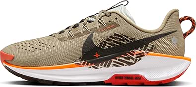 NIKE(ナイキ) ペガサス トレイル 5 REACTX PEGASUS TRAIL 5 DV3864-201 (カーキ/ハイパークリムゾン/ビンテージコーラル/ベルベットブラウン, 日本の靴のサイズ寸法, 大人, 数値, 27.0 cm)