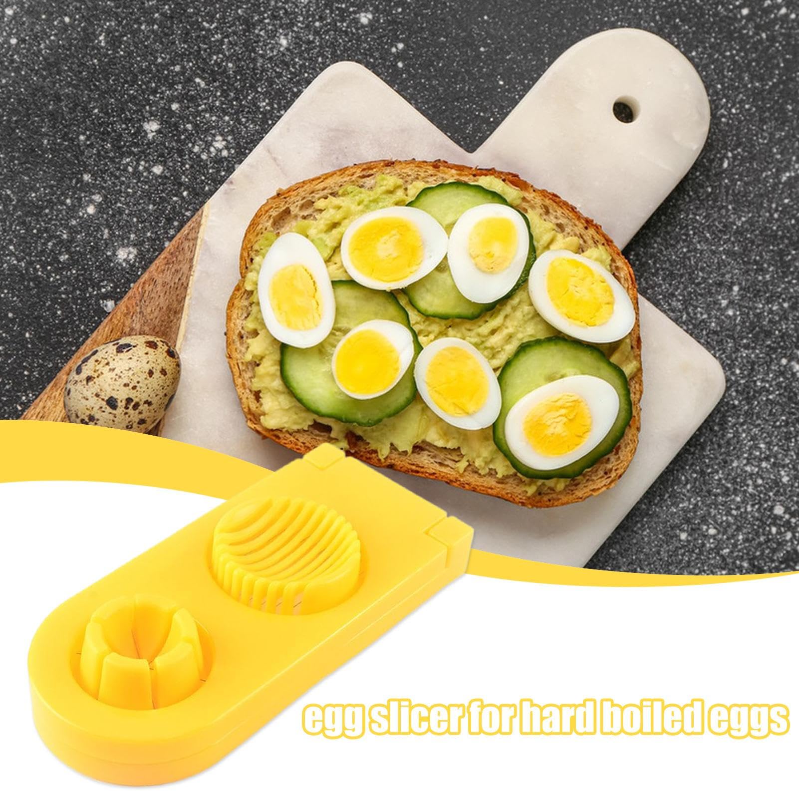Eierschneider 2 in 1 spülmaschinengeeigneter Zerkleinerer Küchenhelfer | Hartgekochter Eierschneider Edelstahl für Salat Frühstück weiche Lebensmittel Banane Kirsche Tomate Pilz Zuhause