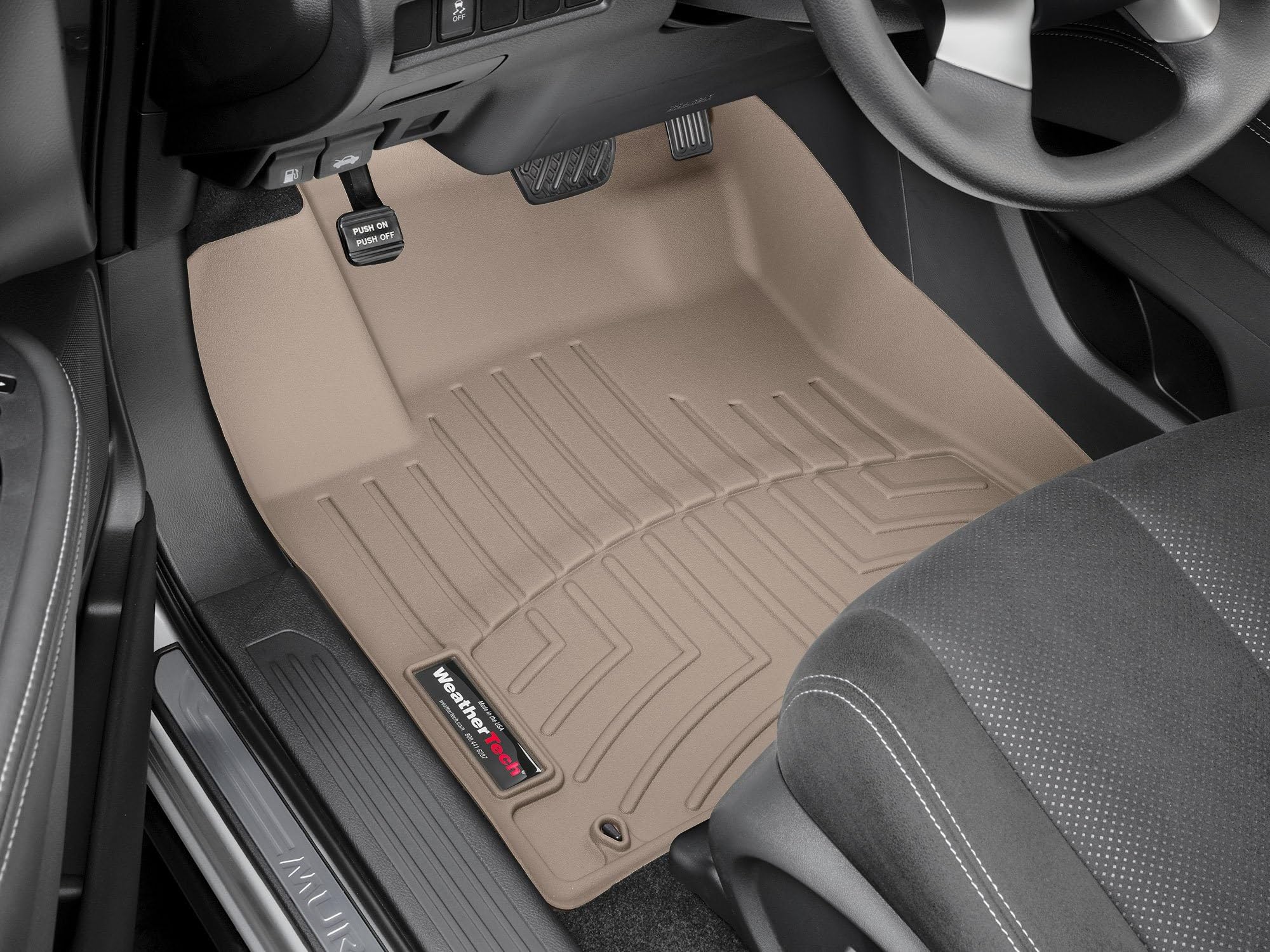 WeatherTech Custom Fit FloorLiners for Nissan Murano Murano Murano - 1st Row 4513881 Tan — view 2