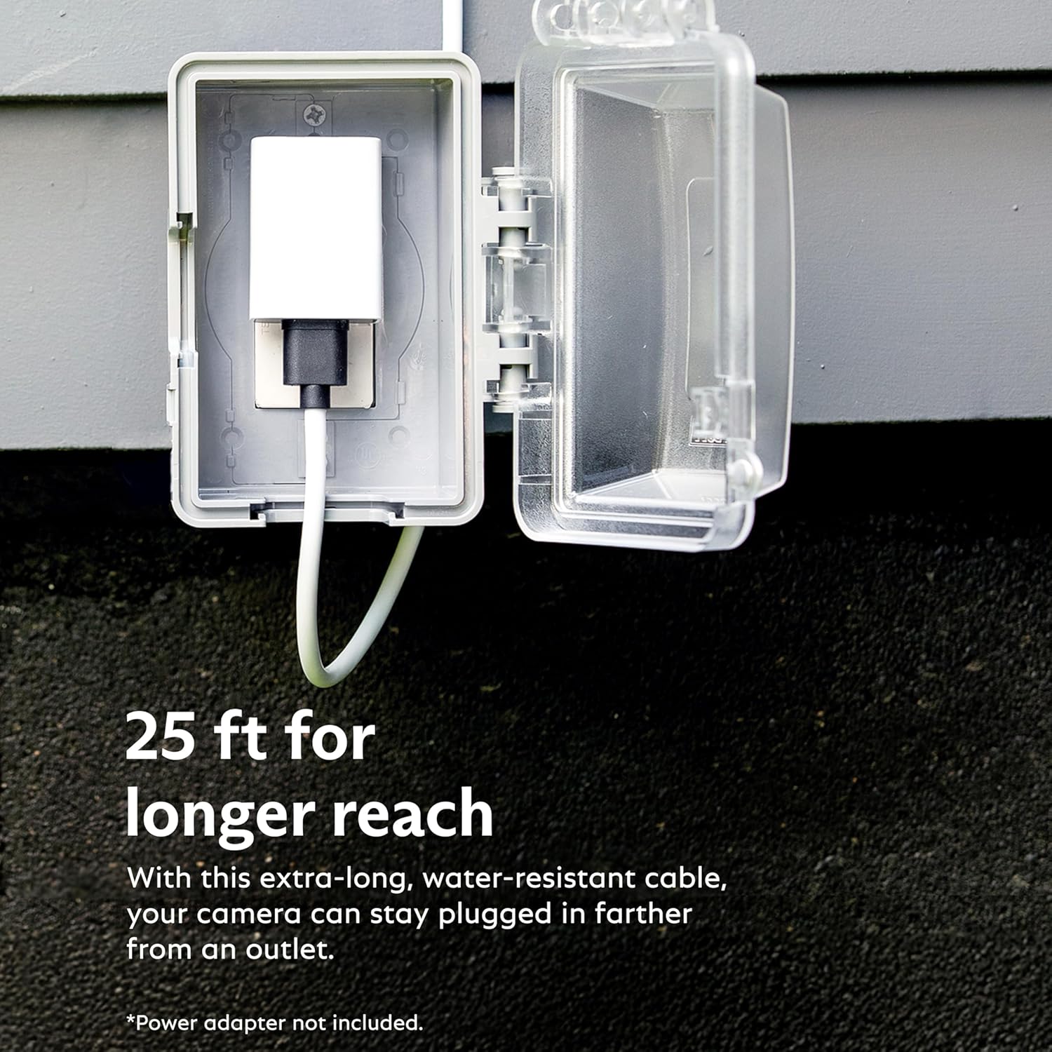 SimpliSafe 25 ft Power Cable for Outdoor Security Camera