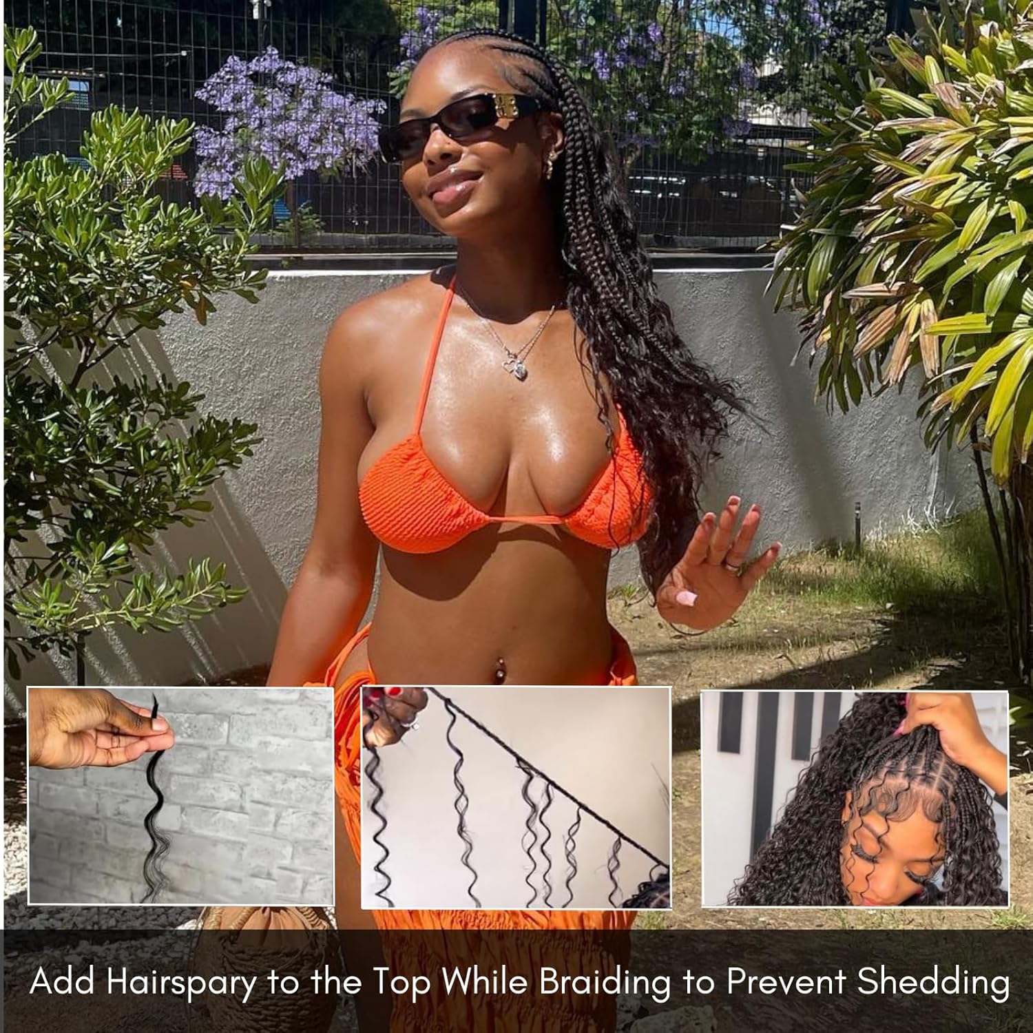 Human Braiding Hair Curly 1 Bundle 50g, Deep Water Wave Bulk Human Hair For Braiding 12A Virgin Bohemian No Weft Wet And Wavy Braiding Hair 1b Natural Black Hair Extension For Boho Braids 18inch